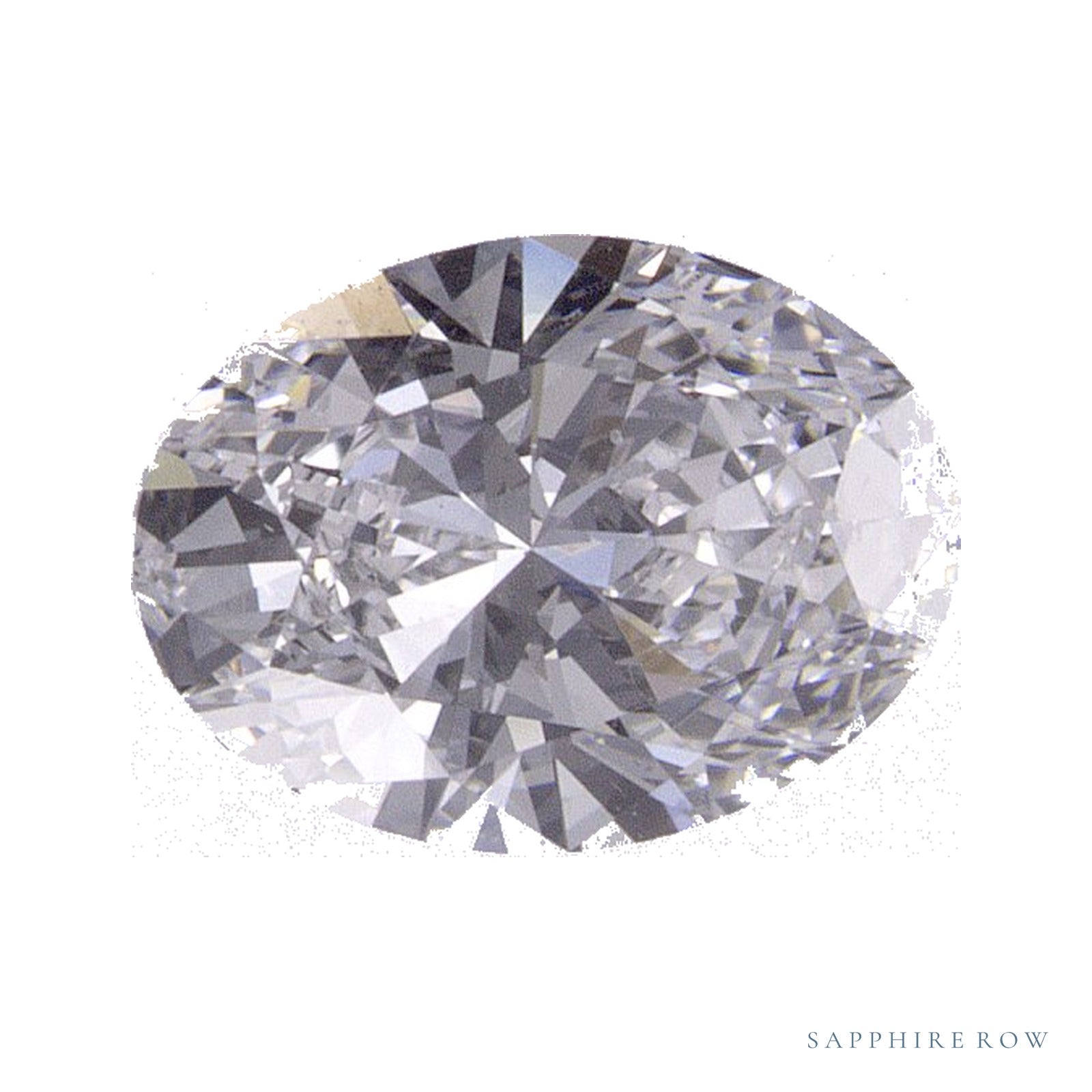 0.88 ct lab-grown diamond, oval cut | Sapphire Row · cut4