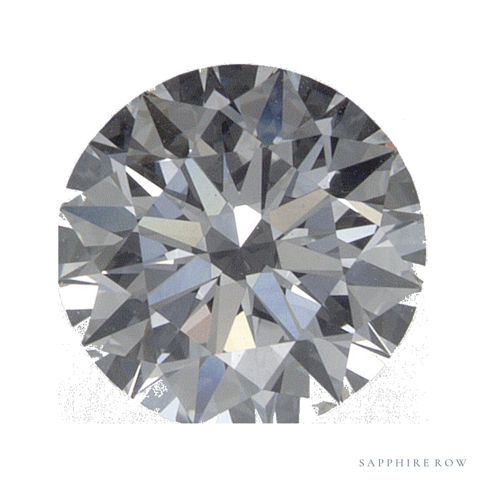 0.88 ct lab-grown diamond, round cut | Sapphire Row · cut4