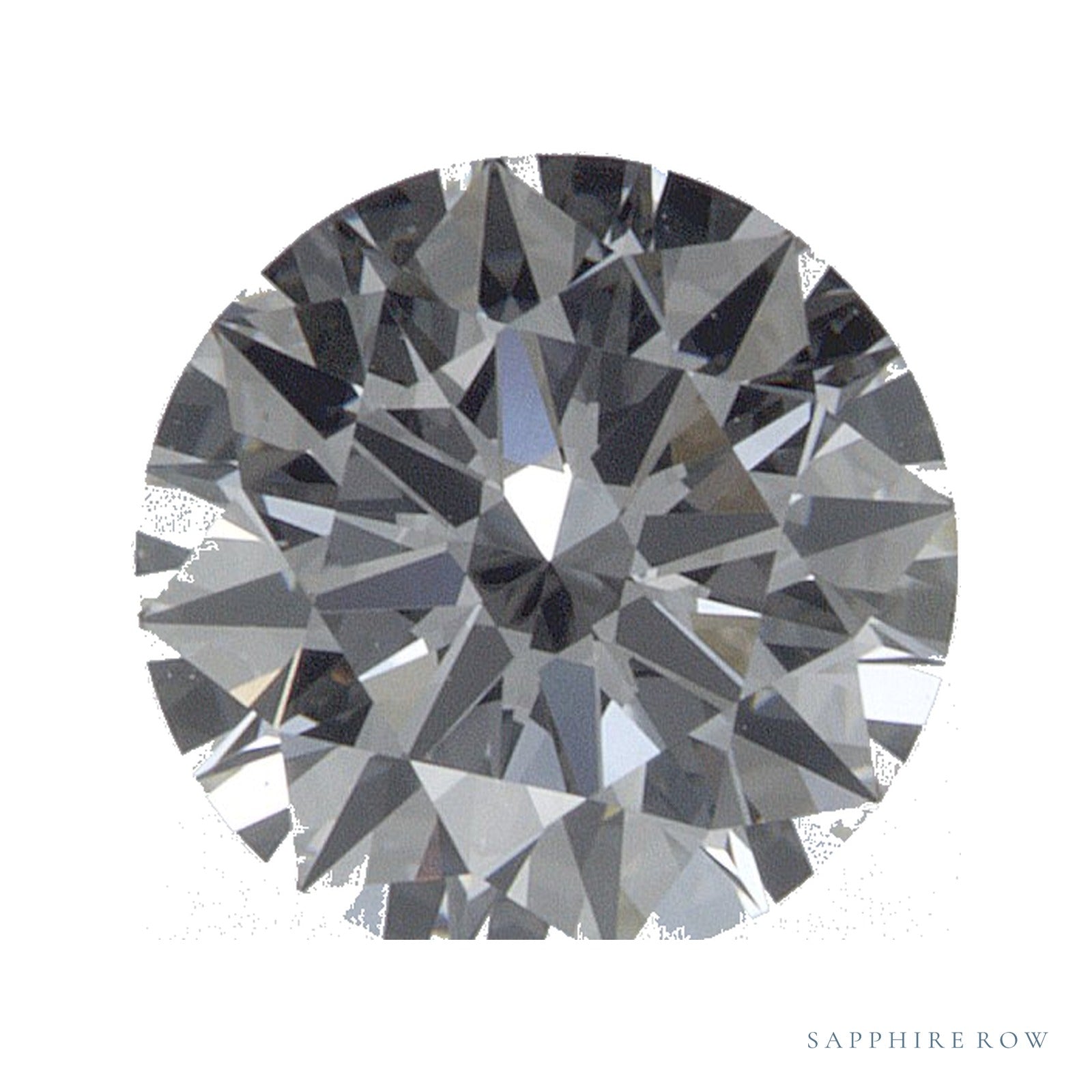 0.88 ct lab-grown diamond, round cut | Sapphire Row · cut4