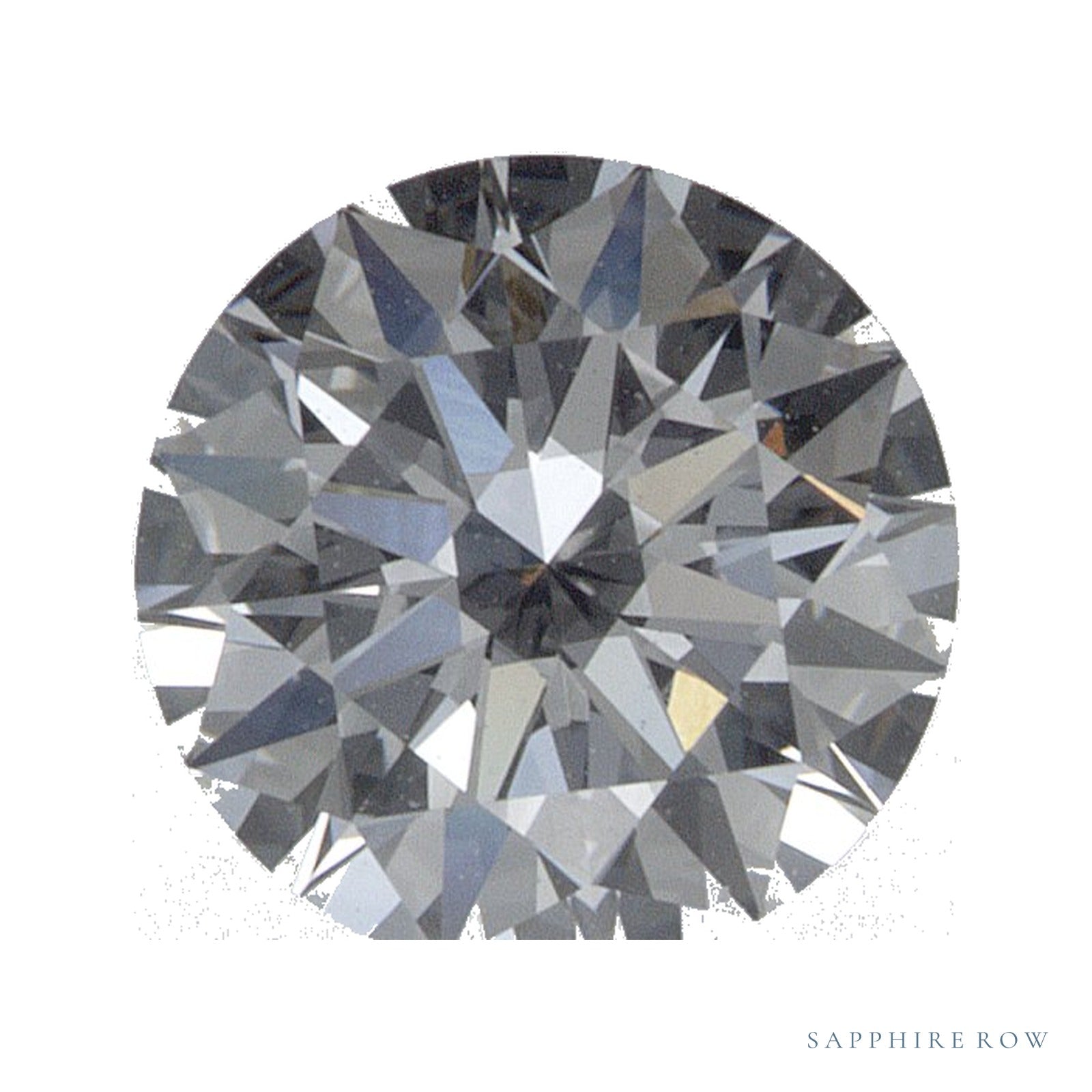 0.88 ct lab-grown diamond, round cut | Sapphire Row · cut4
