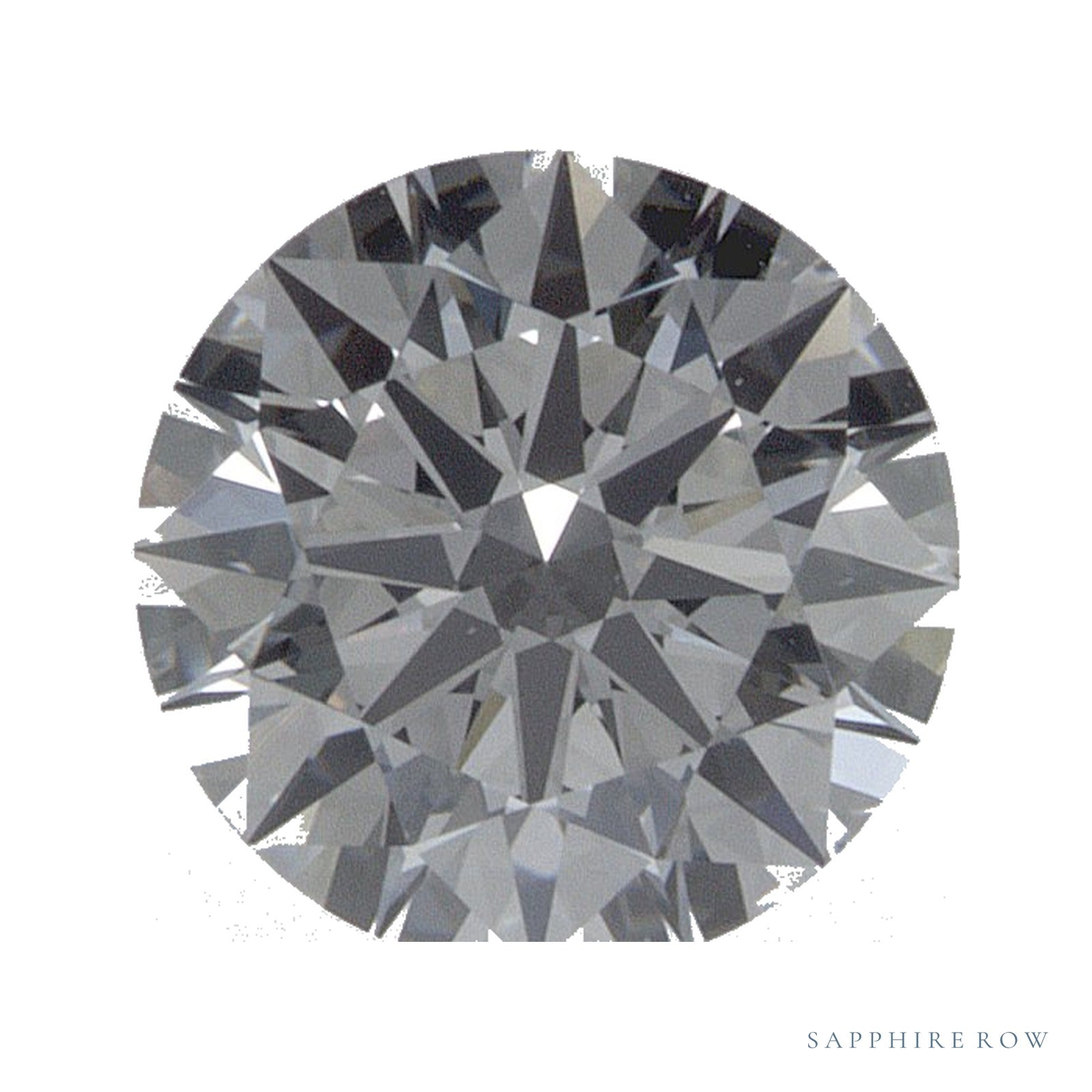 0.88 ct lab-grown diamond, round cut | Sapphire Row · cut4