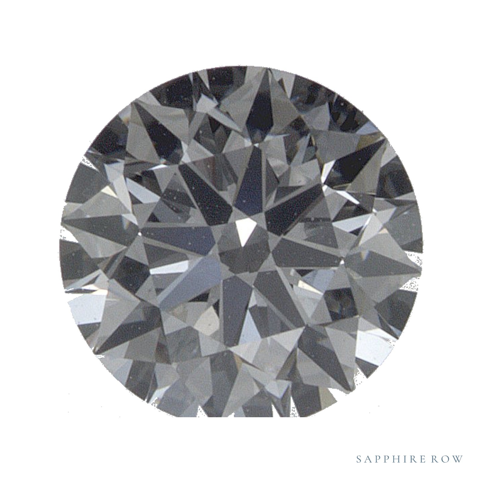 0.88 ct lab-grown diamond, round cut | Sapphire Row · cut4