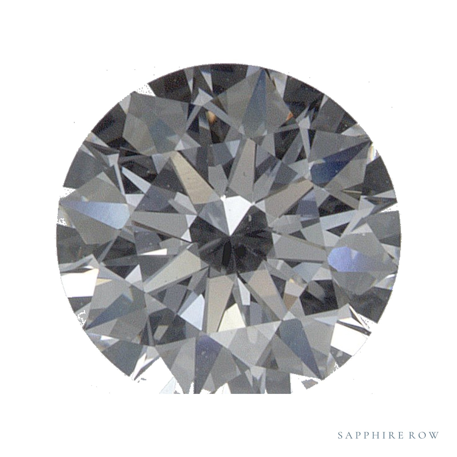 0.88 ct lab-grown diamond, round cut | Sapphire Row · cut4