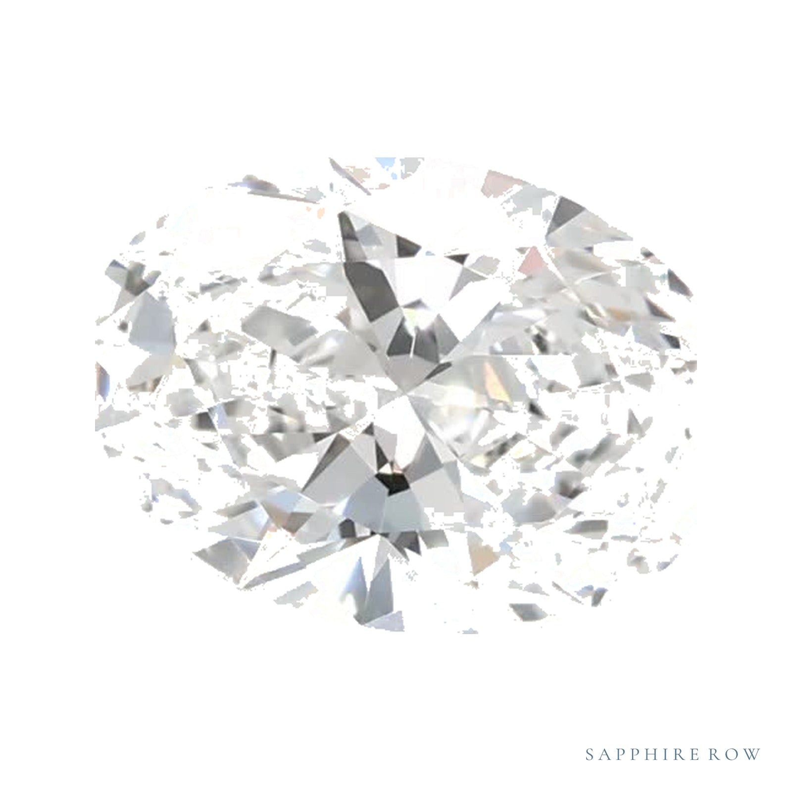 0.88 ct lab-grown diamond, oval cut | Sapphire Row · cut4