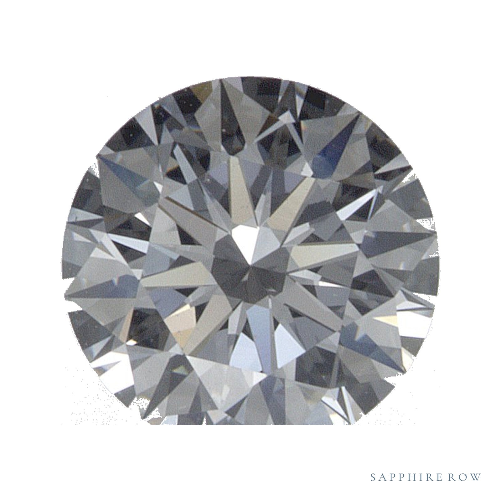 0.88 ct lab-grown diamond, round cut | Sapphire Row · cut4
