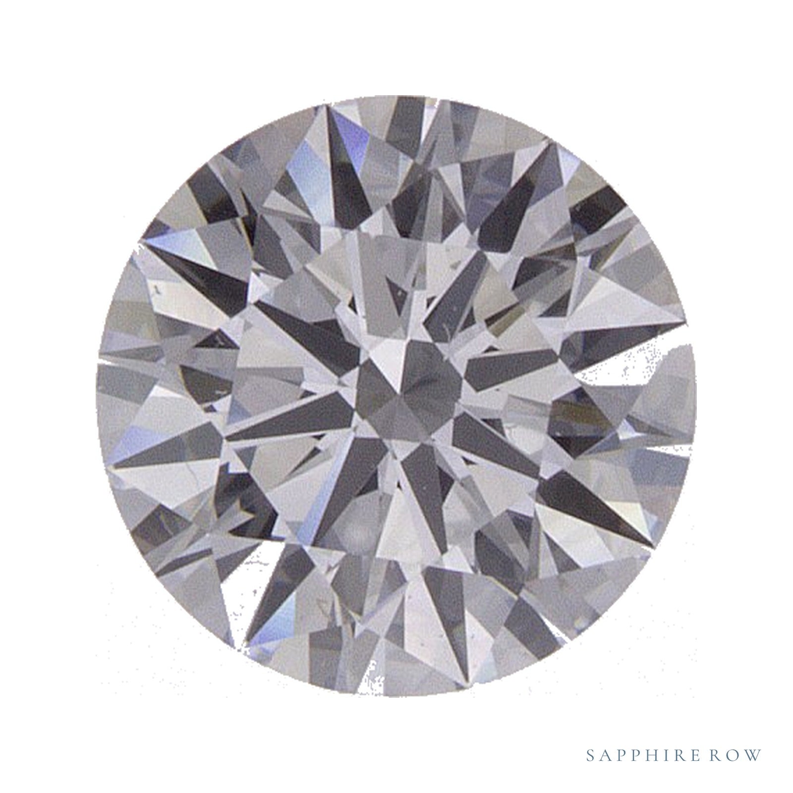 0.88 ct lab-grown diamond, round cut | Sapphire Row · cut4