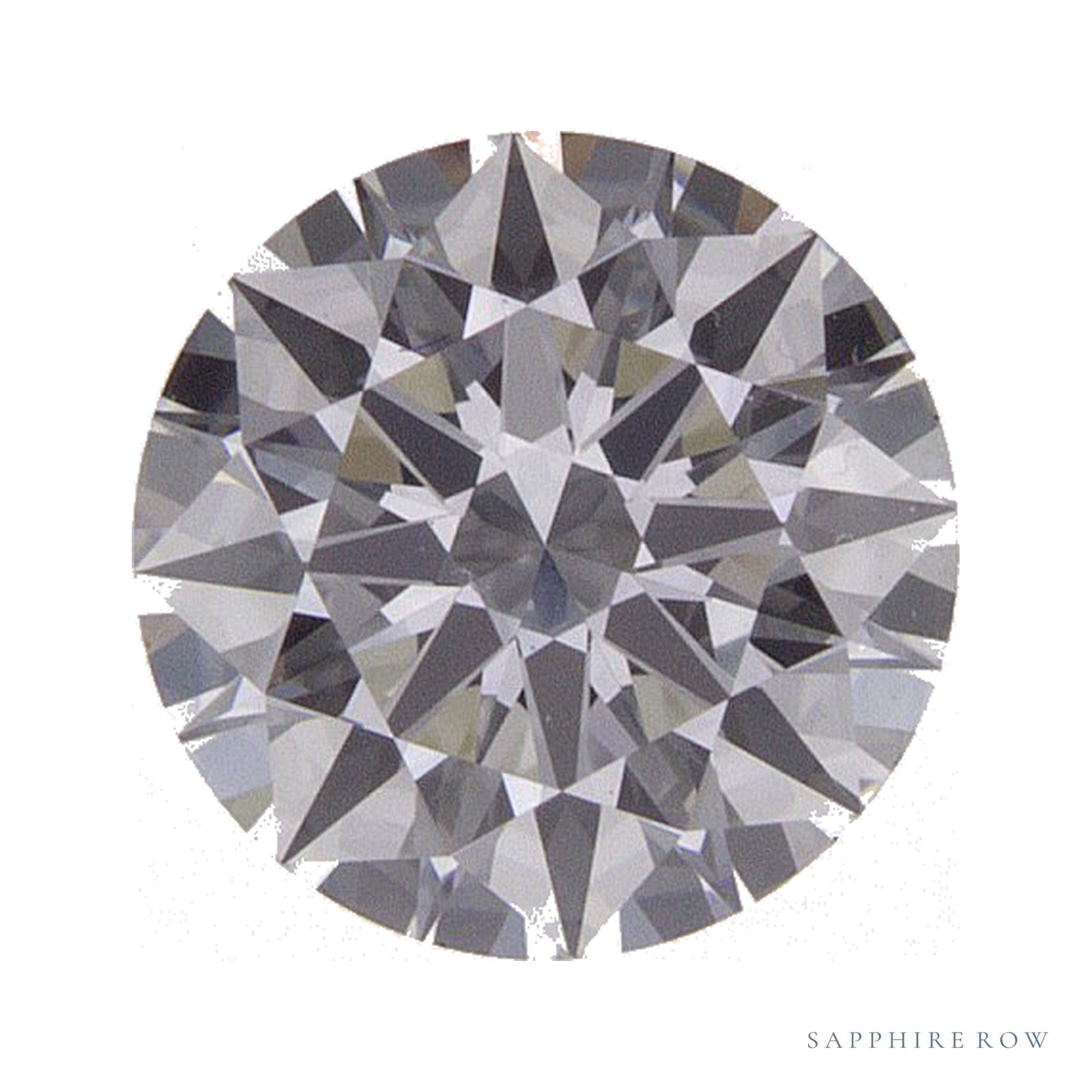 0.88 ct lab-grown diamond, round cut | Sapphire Row · cut4