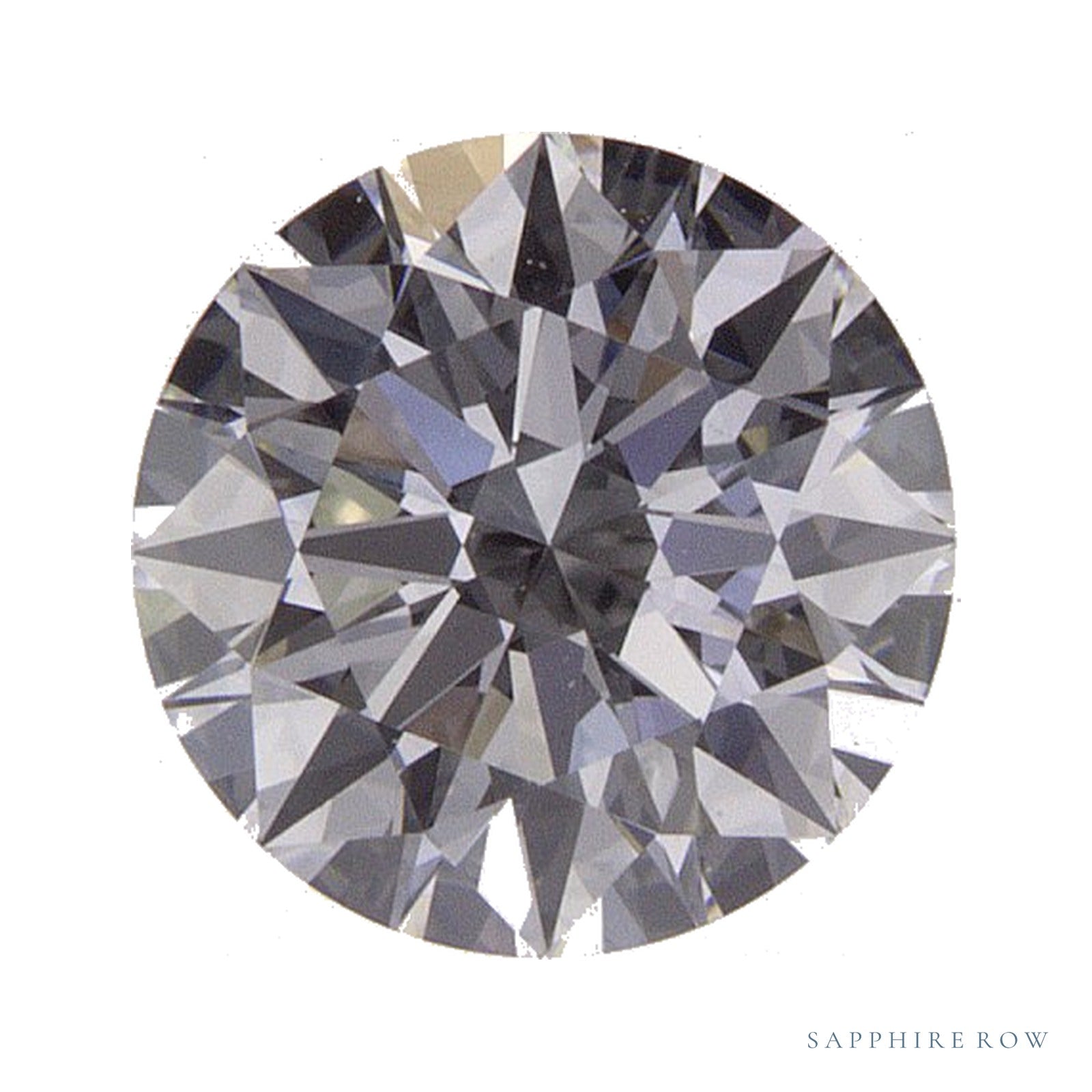 0.88 ct lab-grown diamond, round cut | Sapphire Row · cut4