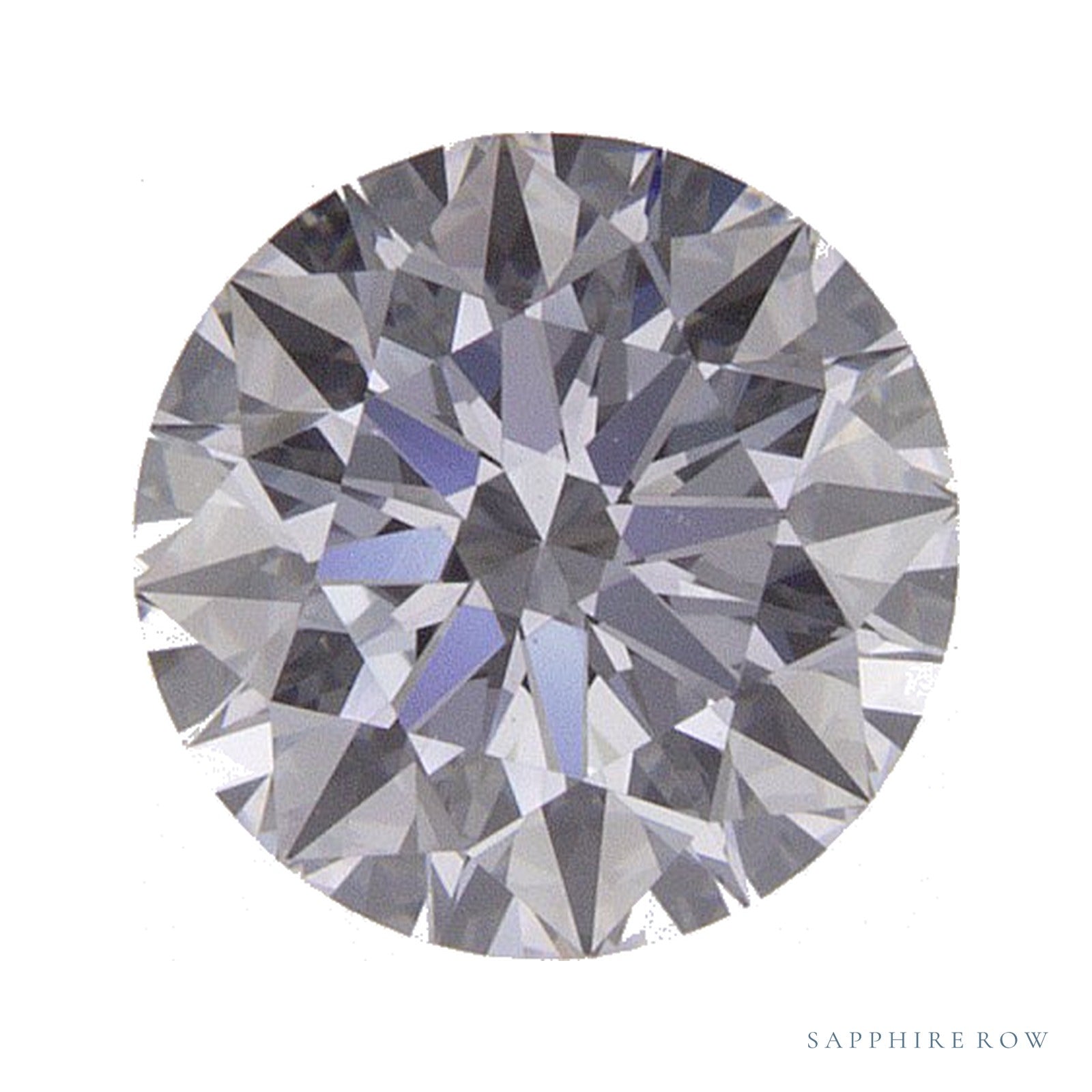 0.88 ct lab-grown diamond, round cut | Sapphire Row · cut4
