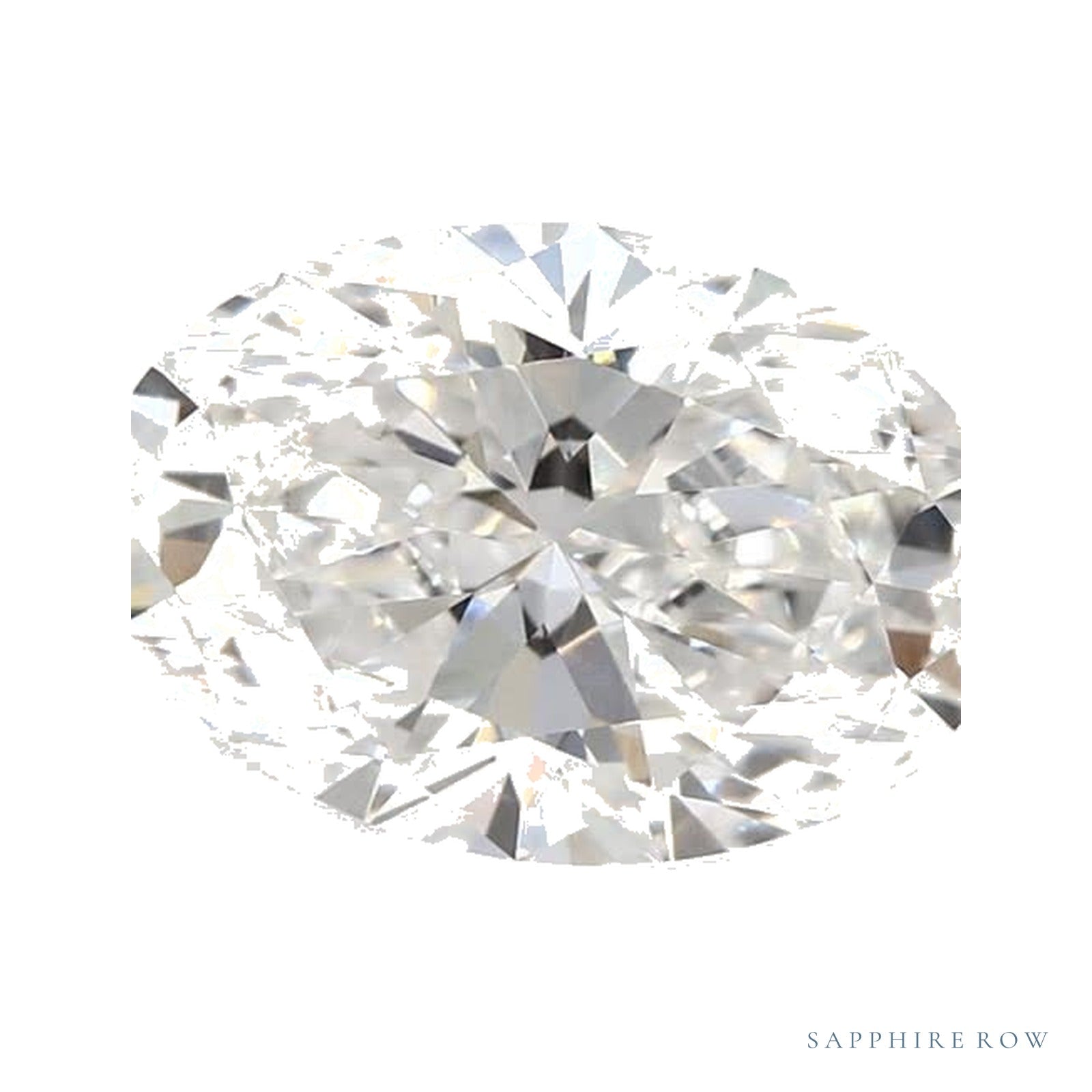 0.87 ct lab-grown diamond, oval cut | Sapphire Row · cut4