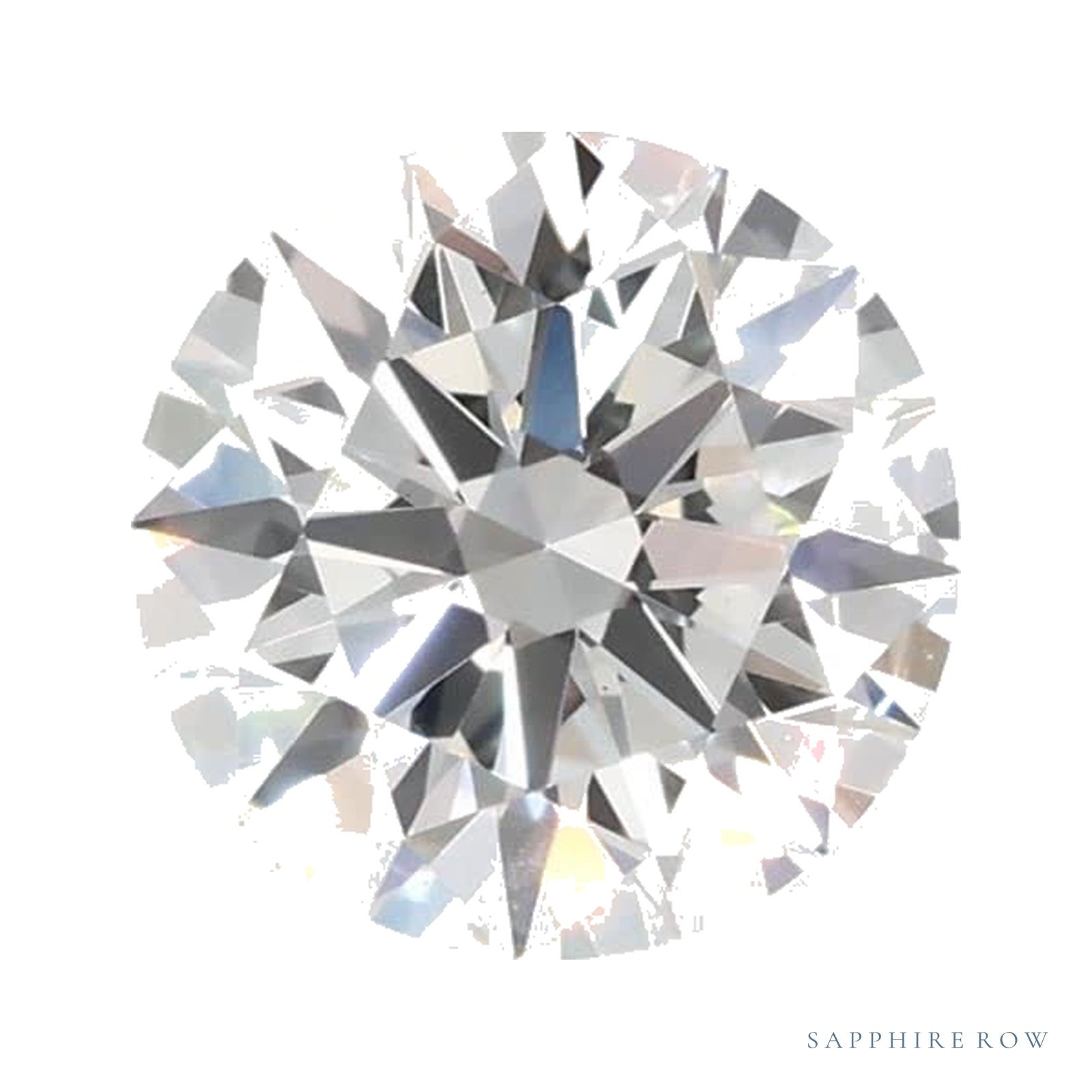 0.87 ct lab-grown diamond, round cut | Sapphire Row · cut4