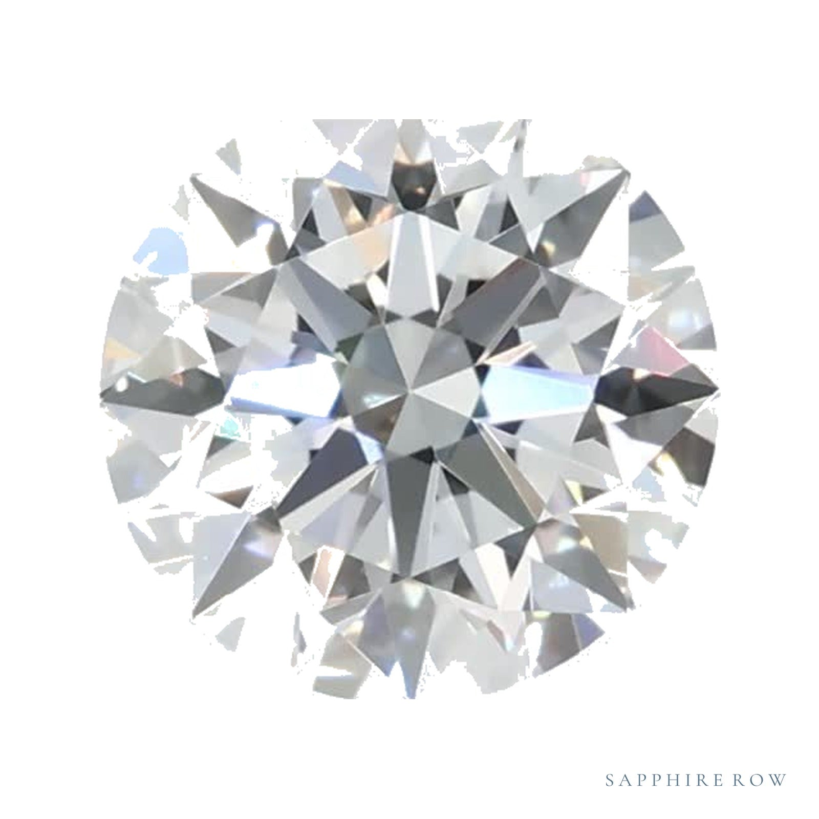 0.87 ct lab-grown diamond, round cut | Sapphire Row · cut4
