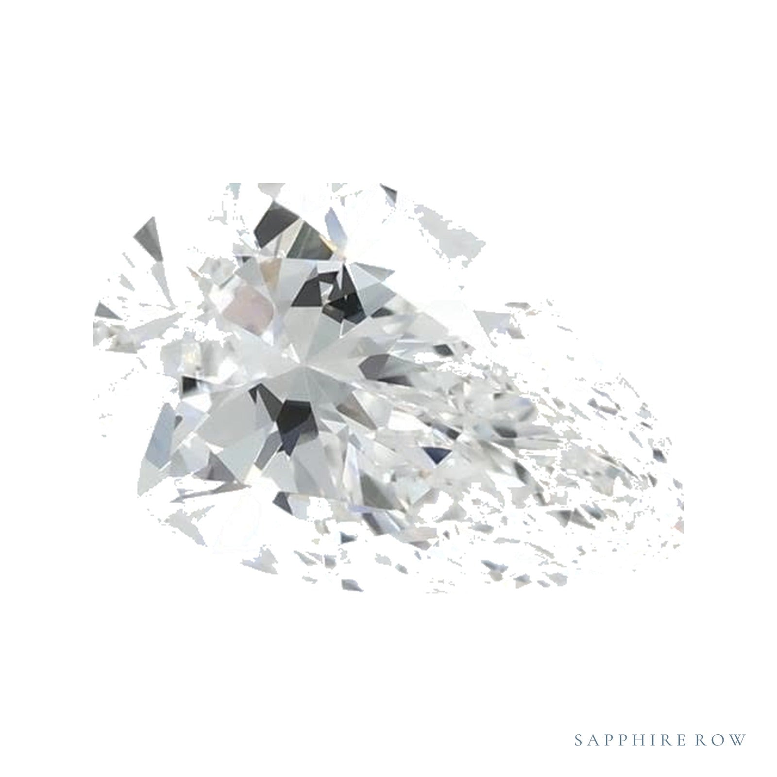 0.87 ct lab-grown diamond, pear cut | Sapphire Row · cut4