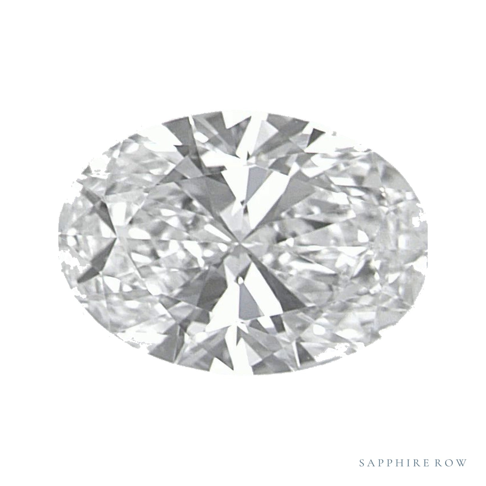 0.87 ct lab-grown diamond, oval cut | Sapphire Row · cut4