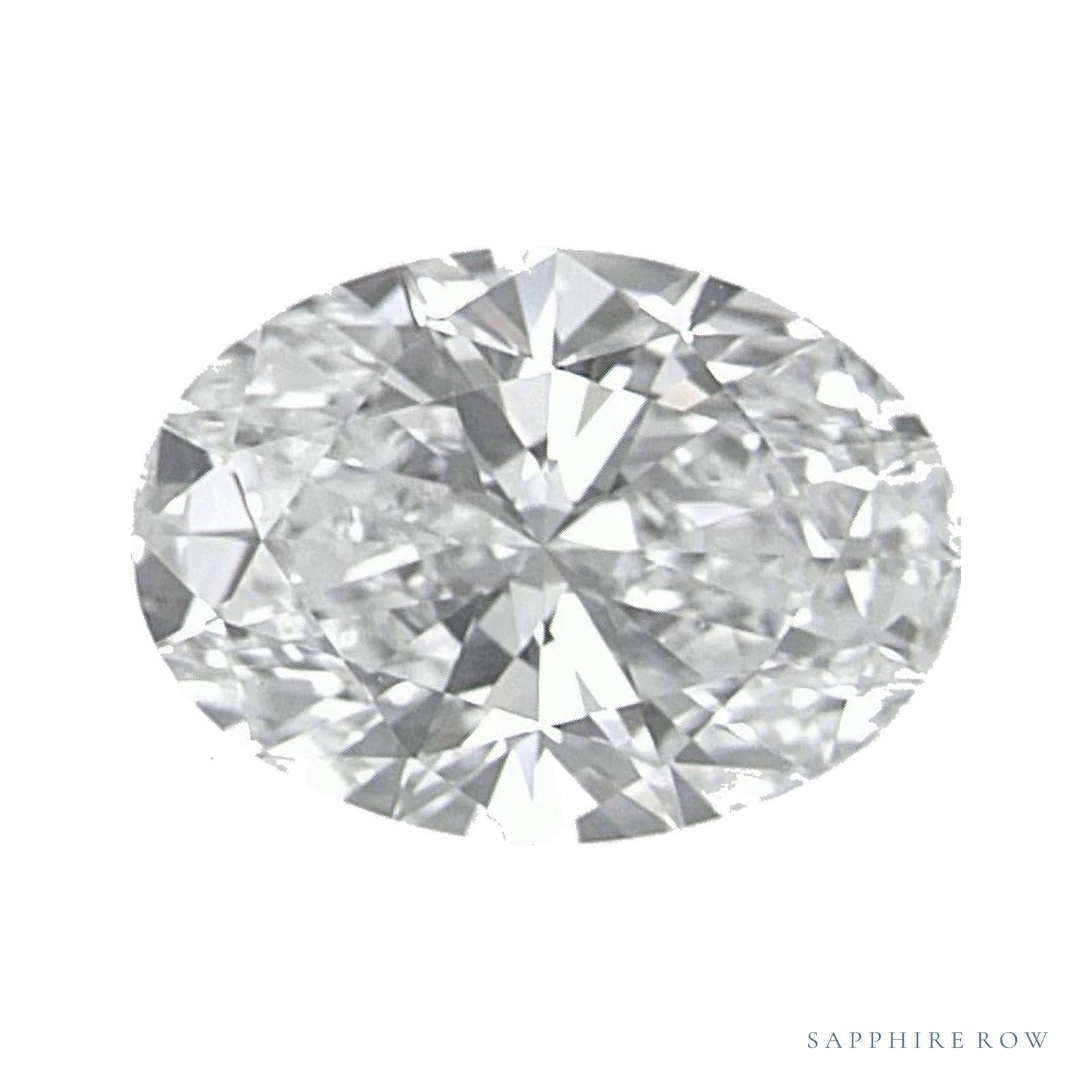 0.87 ct lab-grown diamond, oval cut | Sapphire Row · cut4