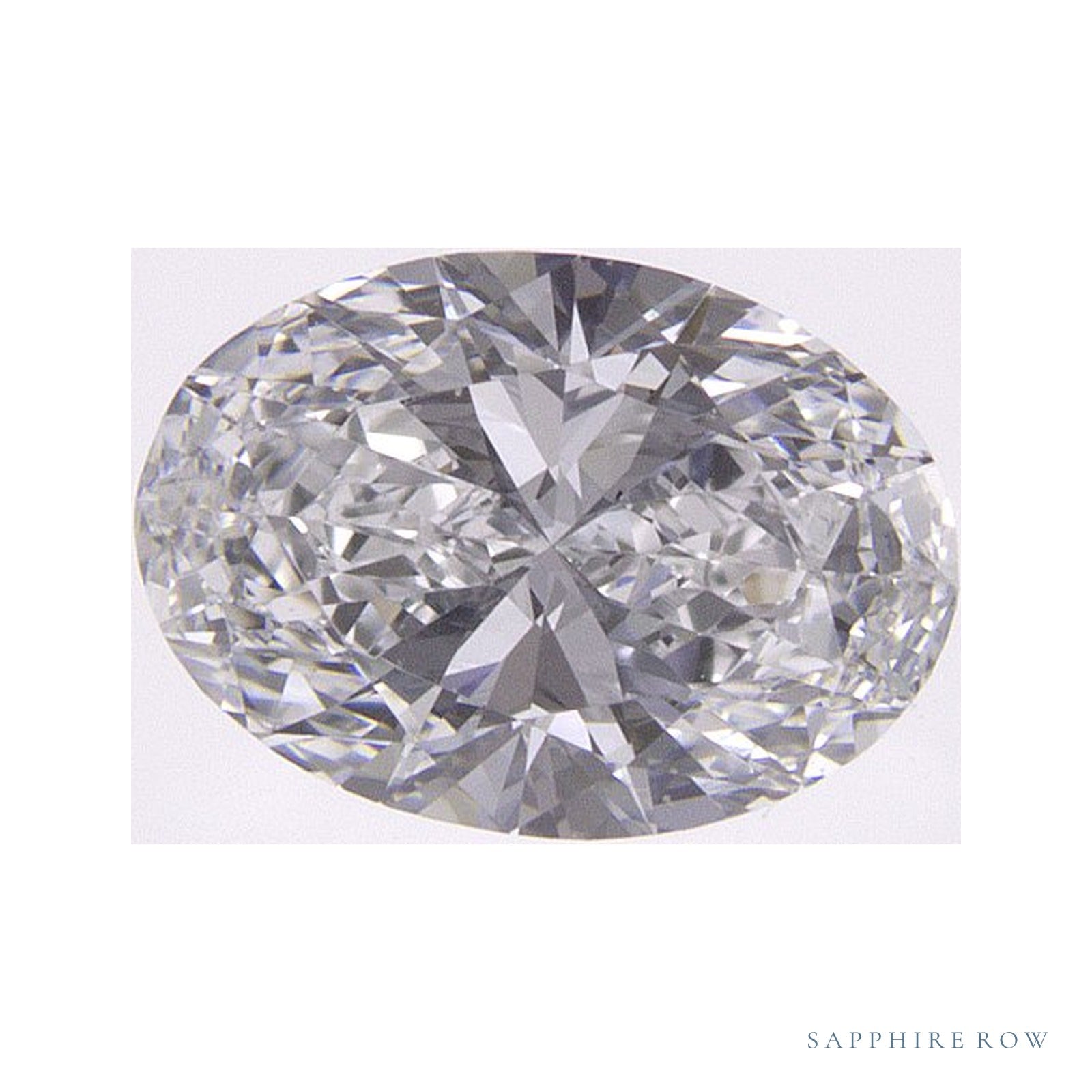 0.87 ct lab-grown diamond, oval cut | Sapphire Row · cut4
