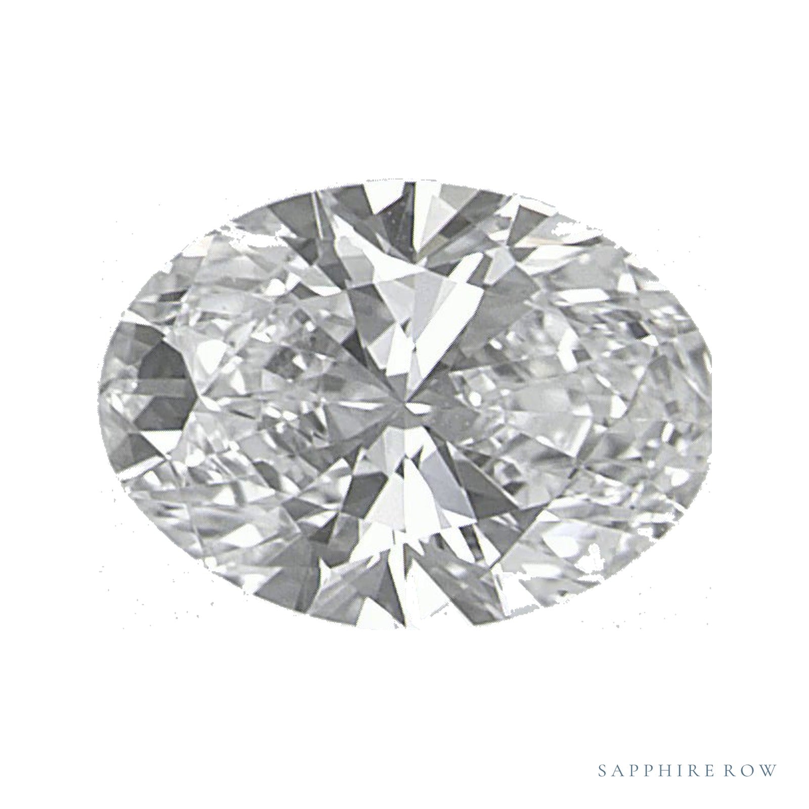 0.87 ct lab-grown diamond, oval cut | Sapphire Row · cut4