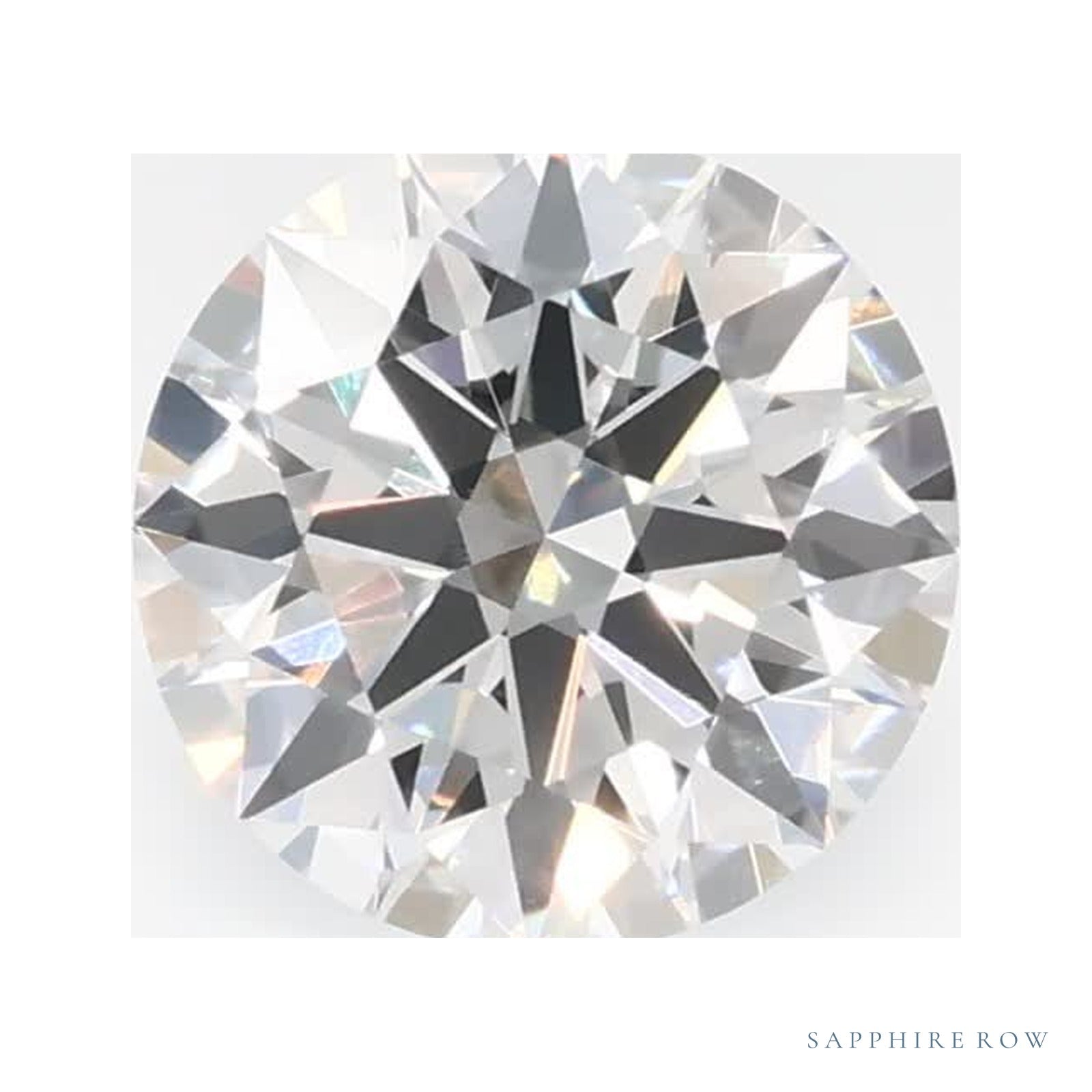 0.87 ct lab-grown diamond, round cut | Sapphire Row · cut4