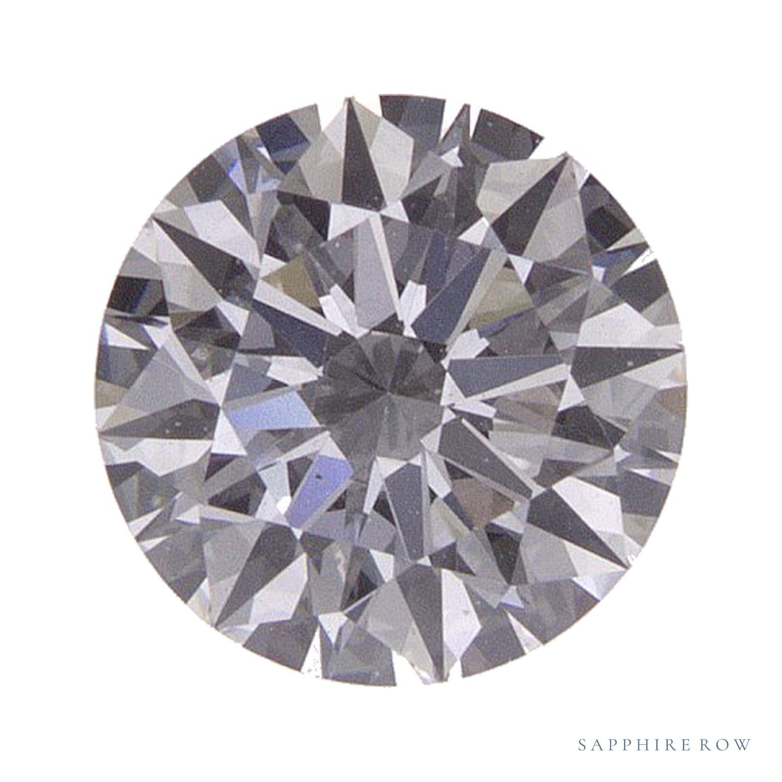 0.87 ct lab-grown diamond, round cut | Sapphire Row · cut4