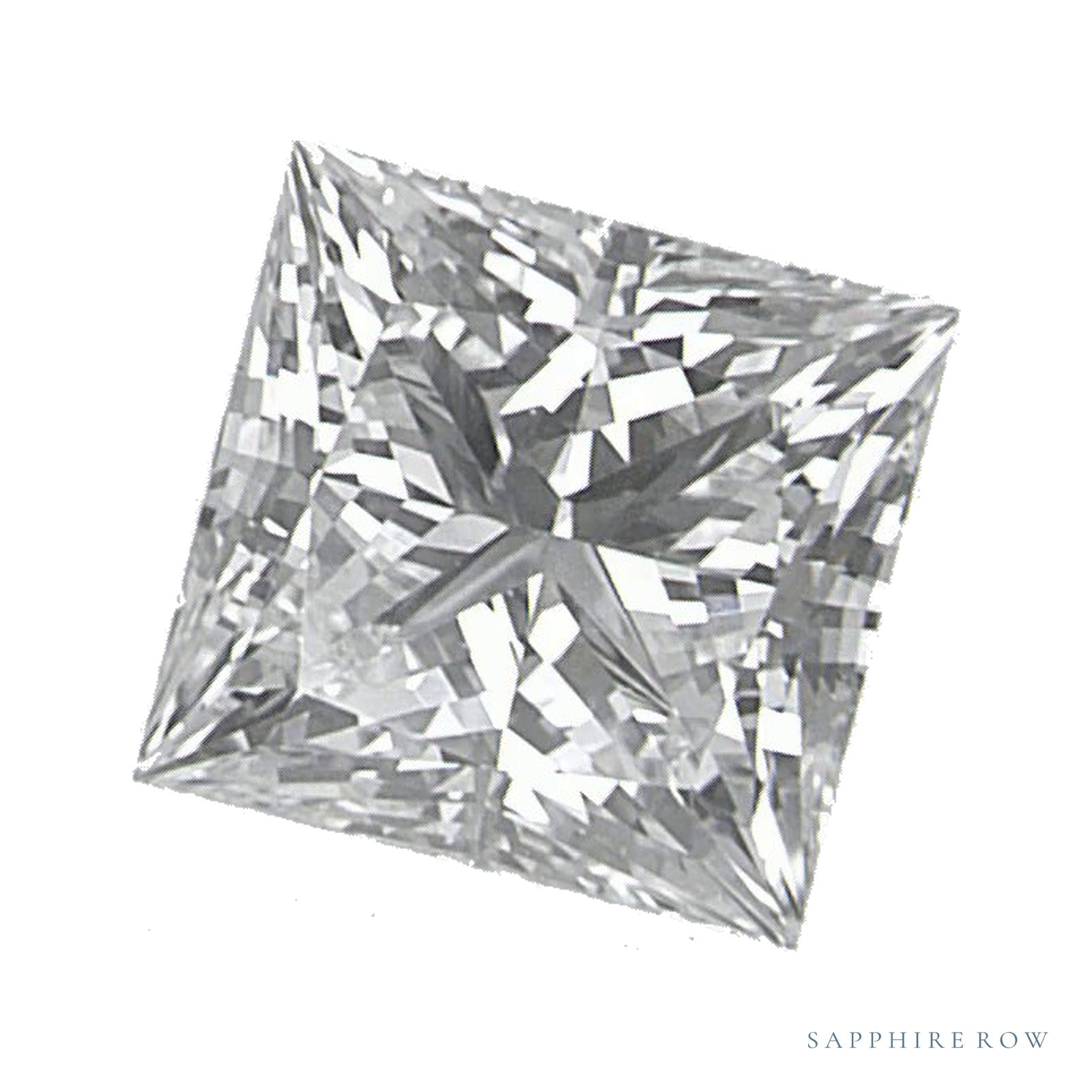 0.87 ct lab-grown diamond, square cut | Sapphire Row · cut4