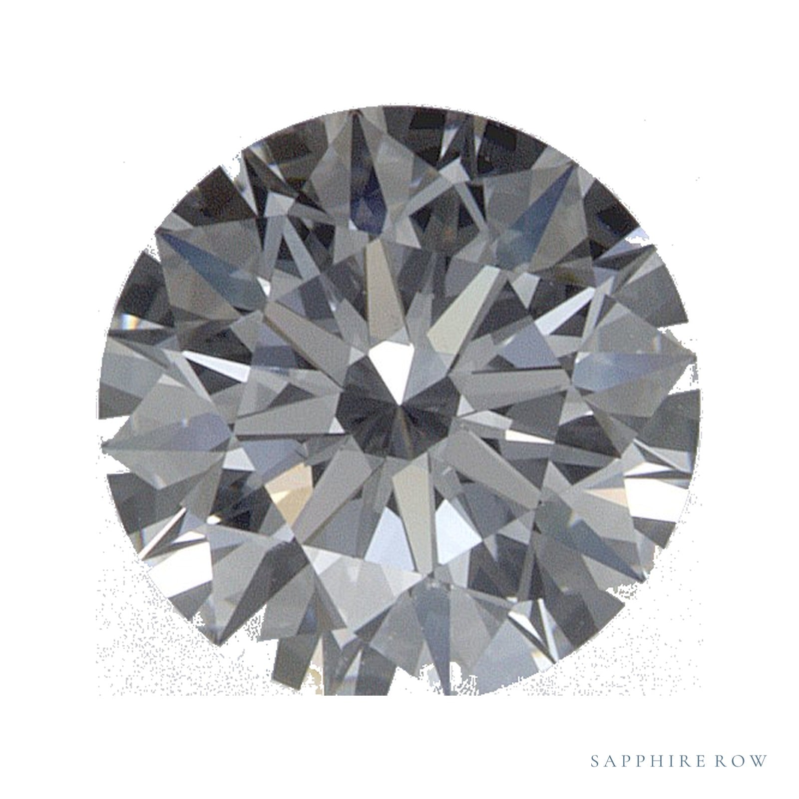 0.87 ct lab-grown diamond, round cut | Sapphire Row · cut4