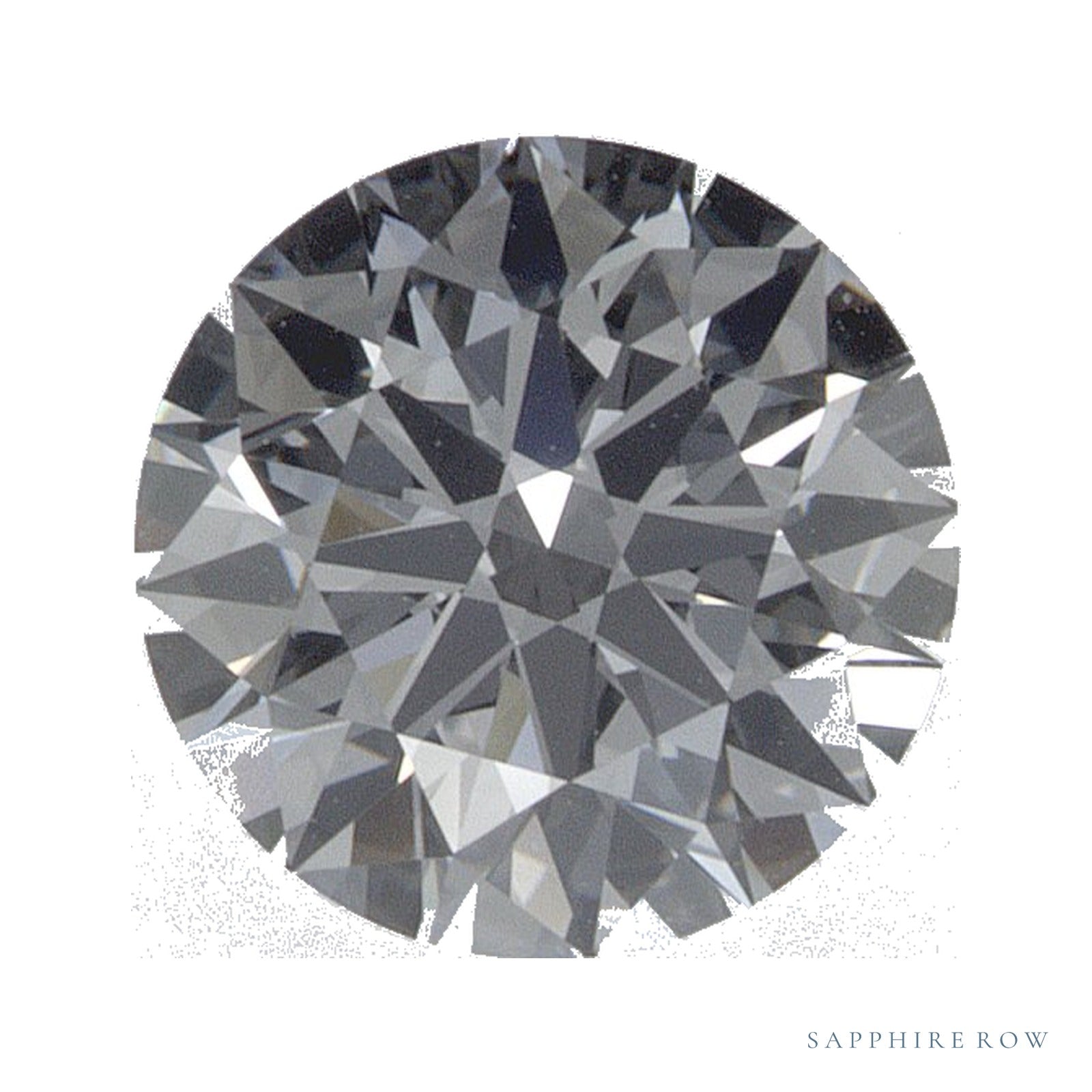 0.87 ct lab-grown diamond, round cut | Sapphire Row · cut4