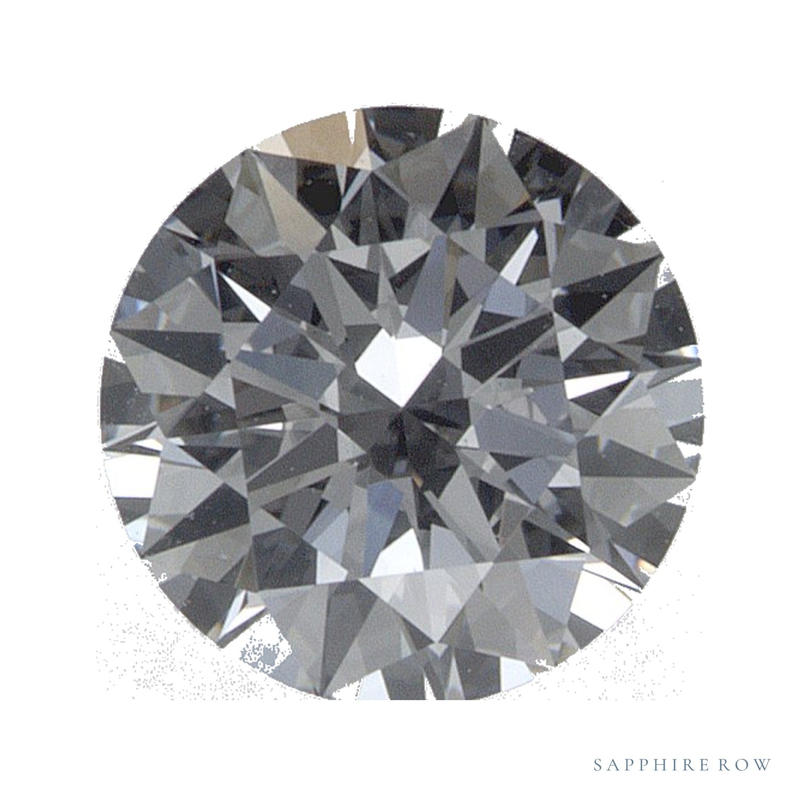 0.87 ct lab-grown diamond, round cut | Sapphire Row · cut4