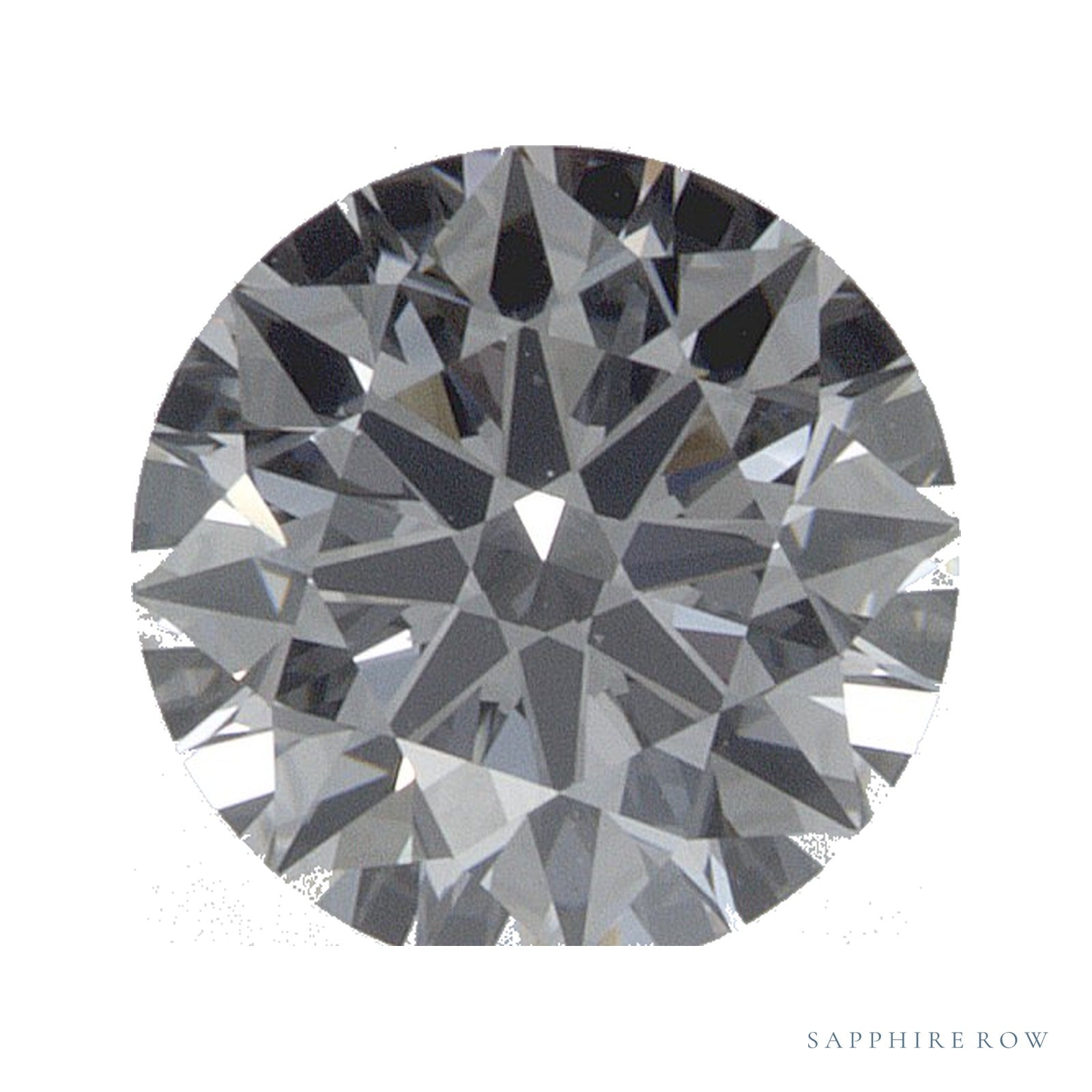 0.87 ct lab-grown diamond, round cut | Sapphire Row · cut4