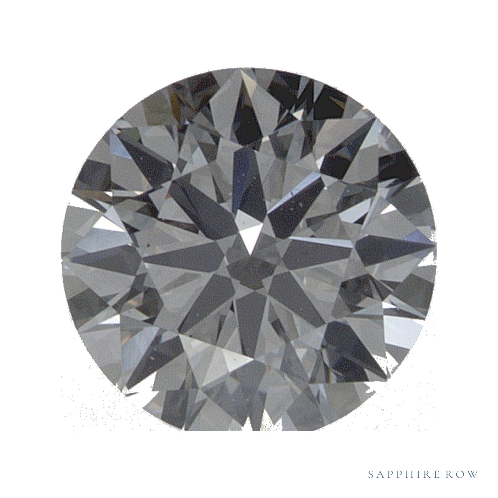 0.87 ct lab-grown diamond, round cut | Sapphire Row · cut4