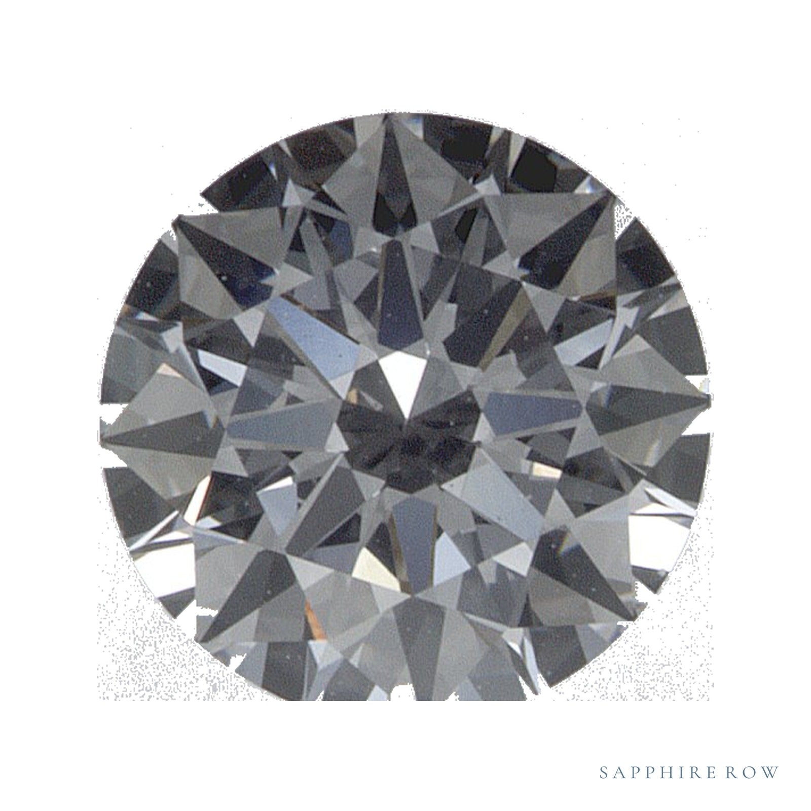0.87 ct lab-grown diamond, round cut | Sapphire Row · cut4