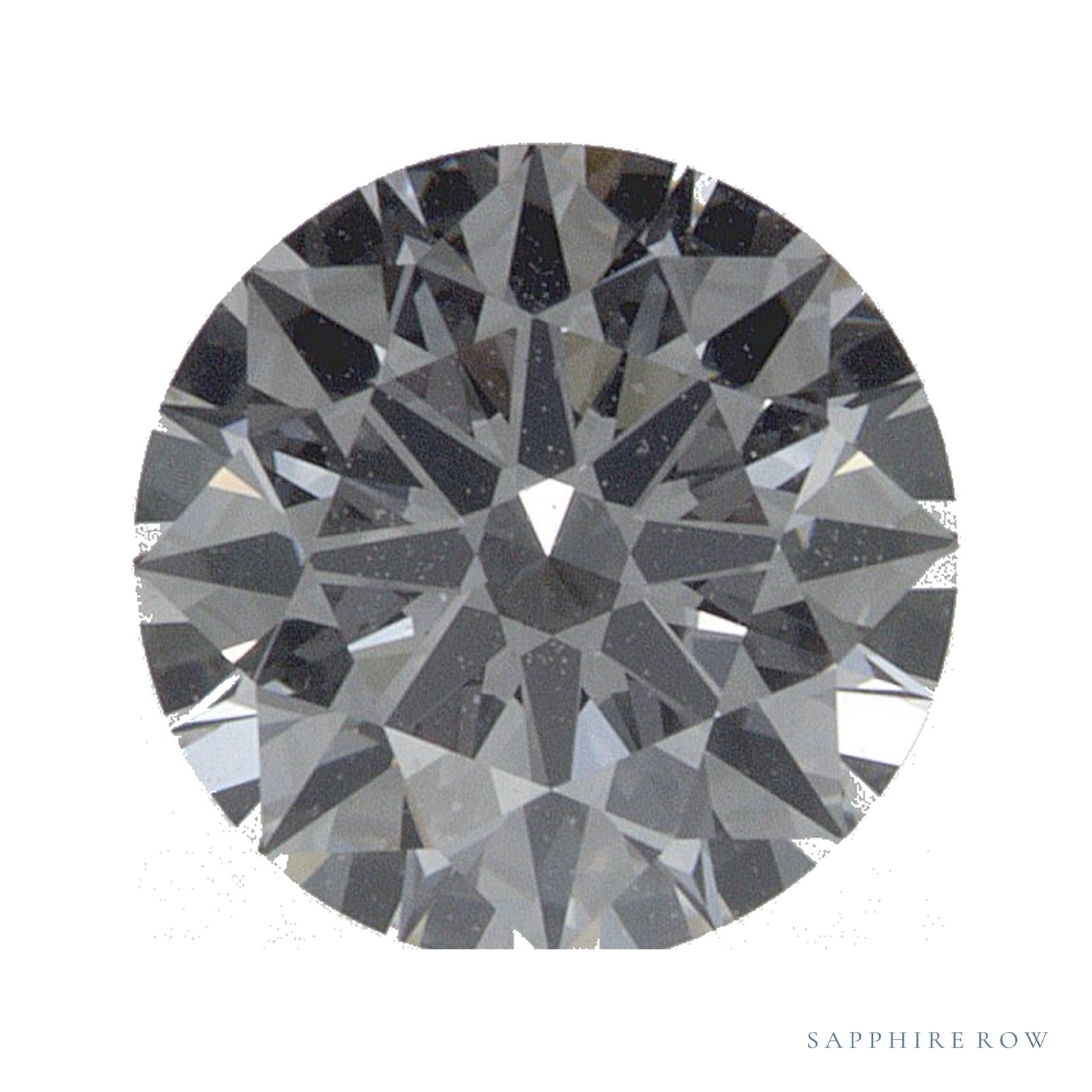 0.87 ct lab-grown diamond, round cut | Sapphire Row · cut4