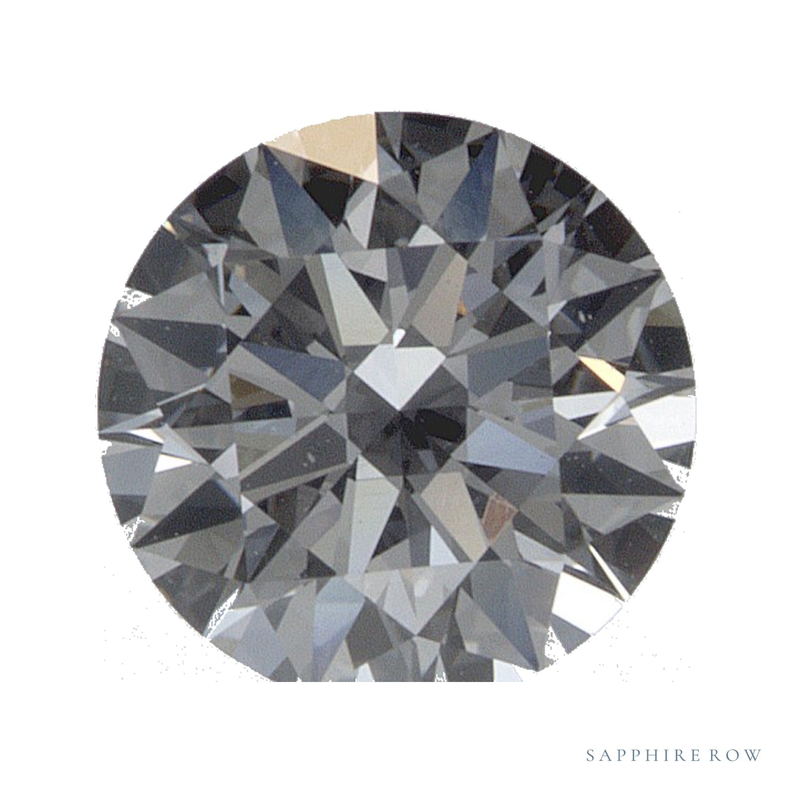 0.87 ct lab-grown diamond, round cut | Sapphire Row · cut4