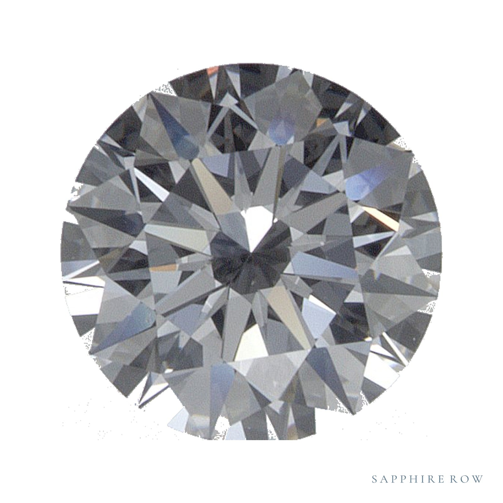 0.87 ct lab-grown diamond, round cut | Sapphire Row · cut4