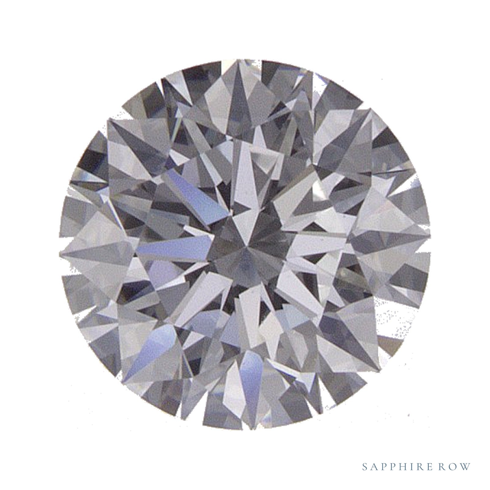 0.87 ct lab-grown diamond, round cut | Sapphire Row · cut4