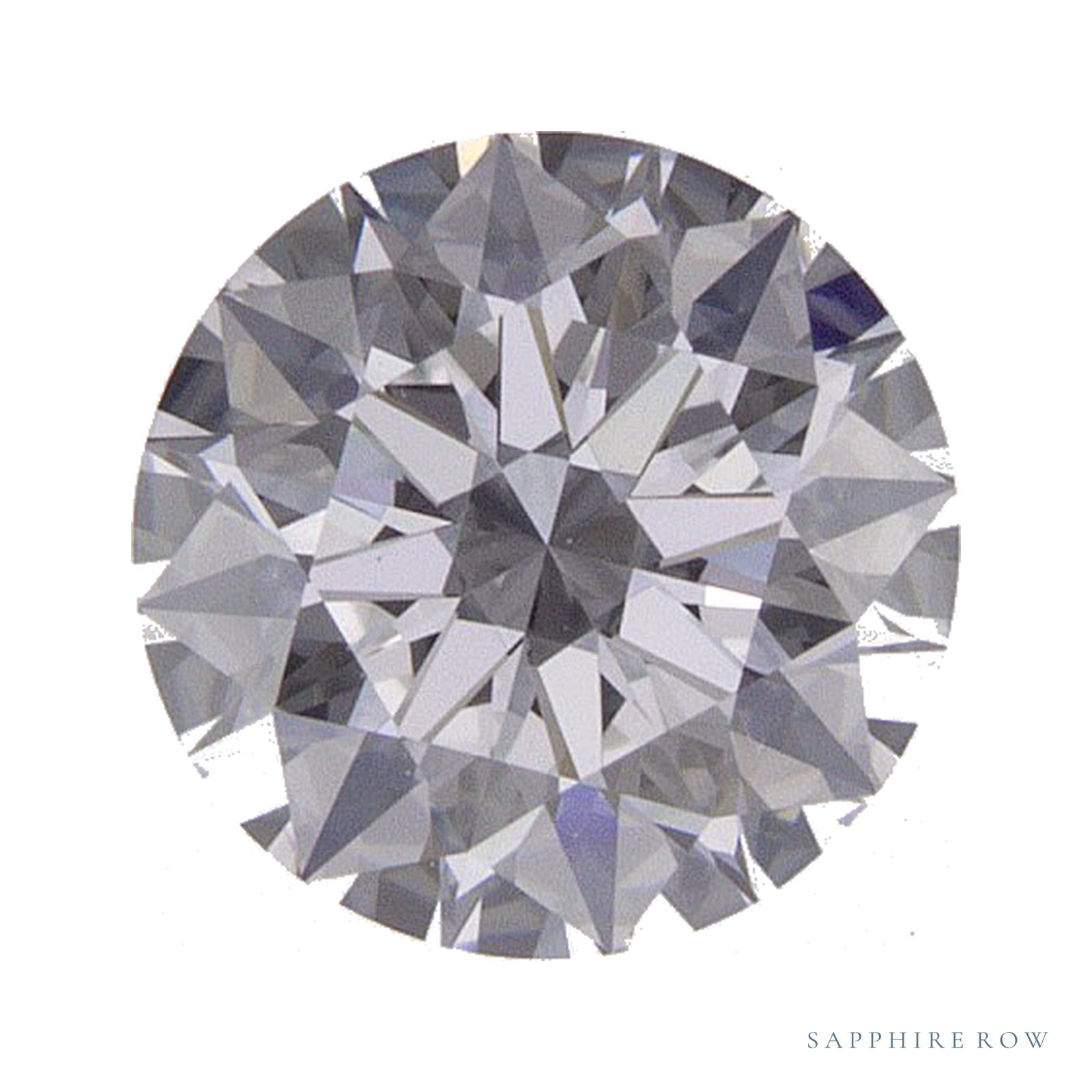 0.87 ct lab-grown diamond, round cut | Sapphire Row · cut4