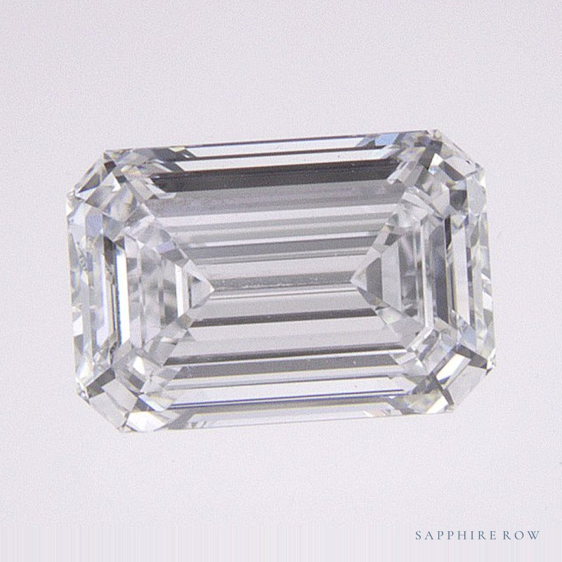 0.87 ct lab-grown diamond, emerald cut | Sapphire Row · cut6
