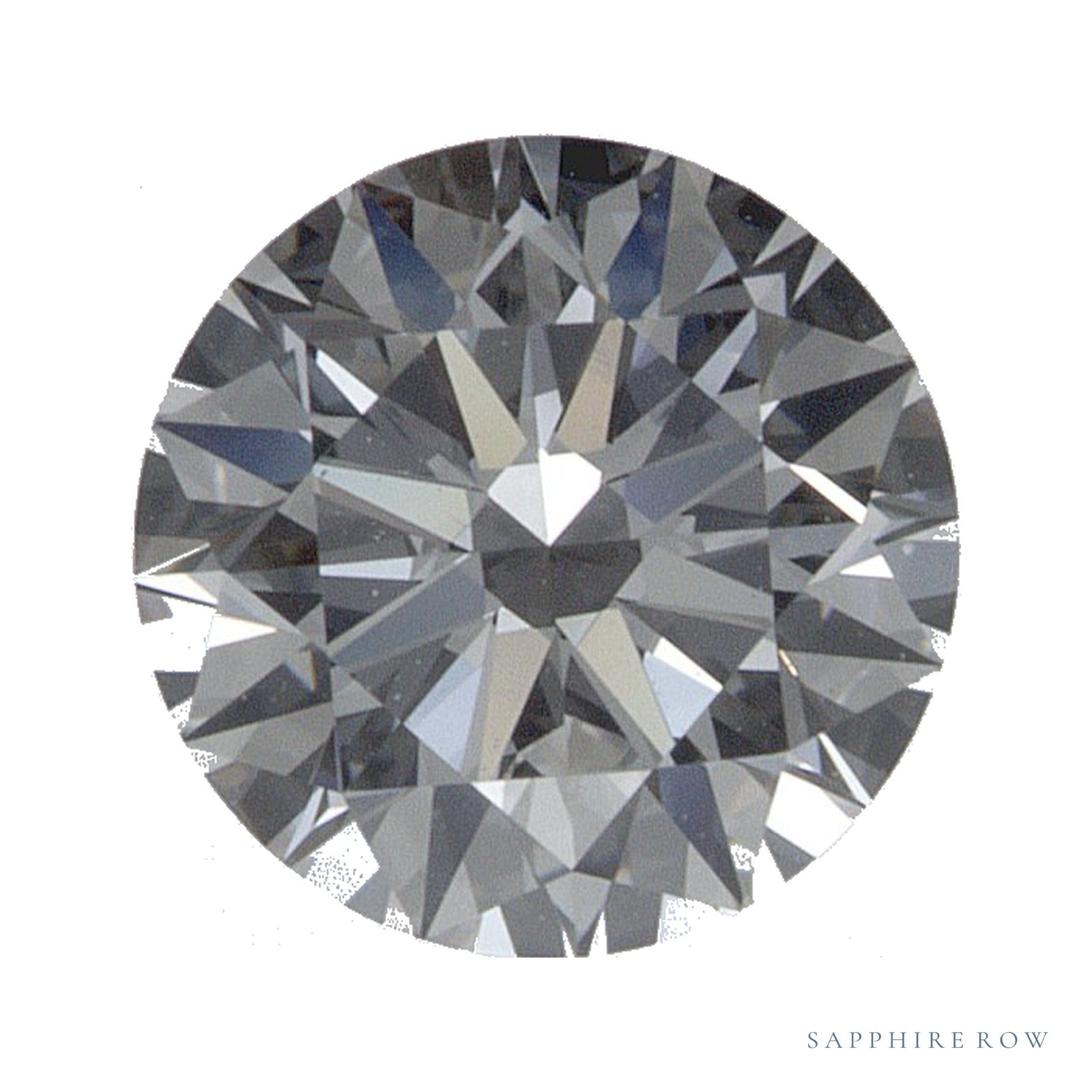 0.86 ct lab-grown diamond, round cut | Sapphire Row · cut4