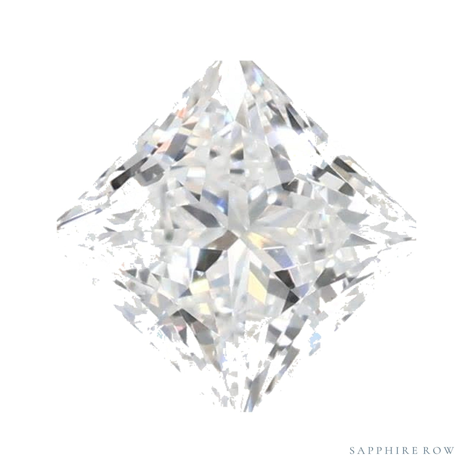 0.86 ct lab-grown diamond, square cut | Sapphire Row · cut4