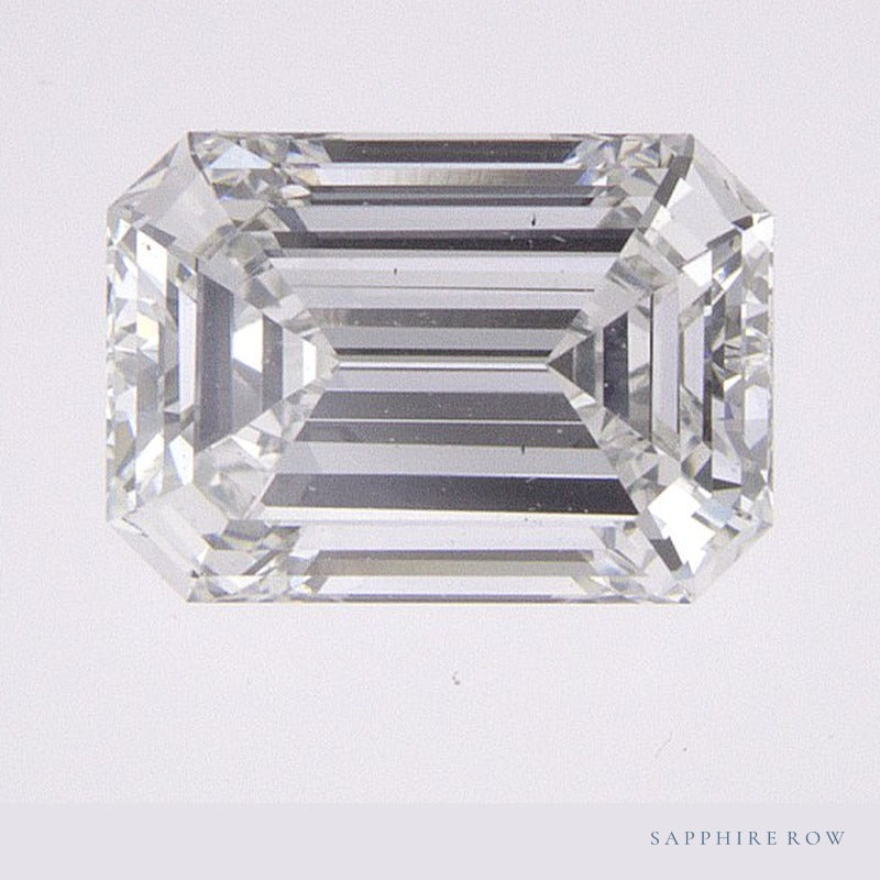 0.86 ct lab-grown diamond, emerald cut | Sapphire Row · cut6