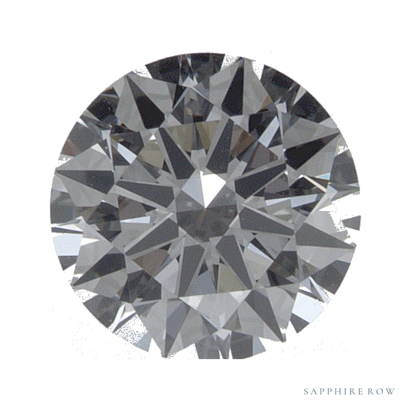 0.86 ct lab-grown diamond, round cut | Sapphire Row · cut4