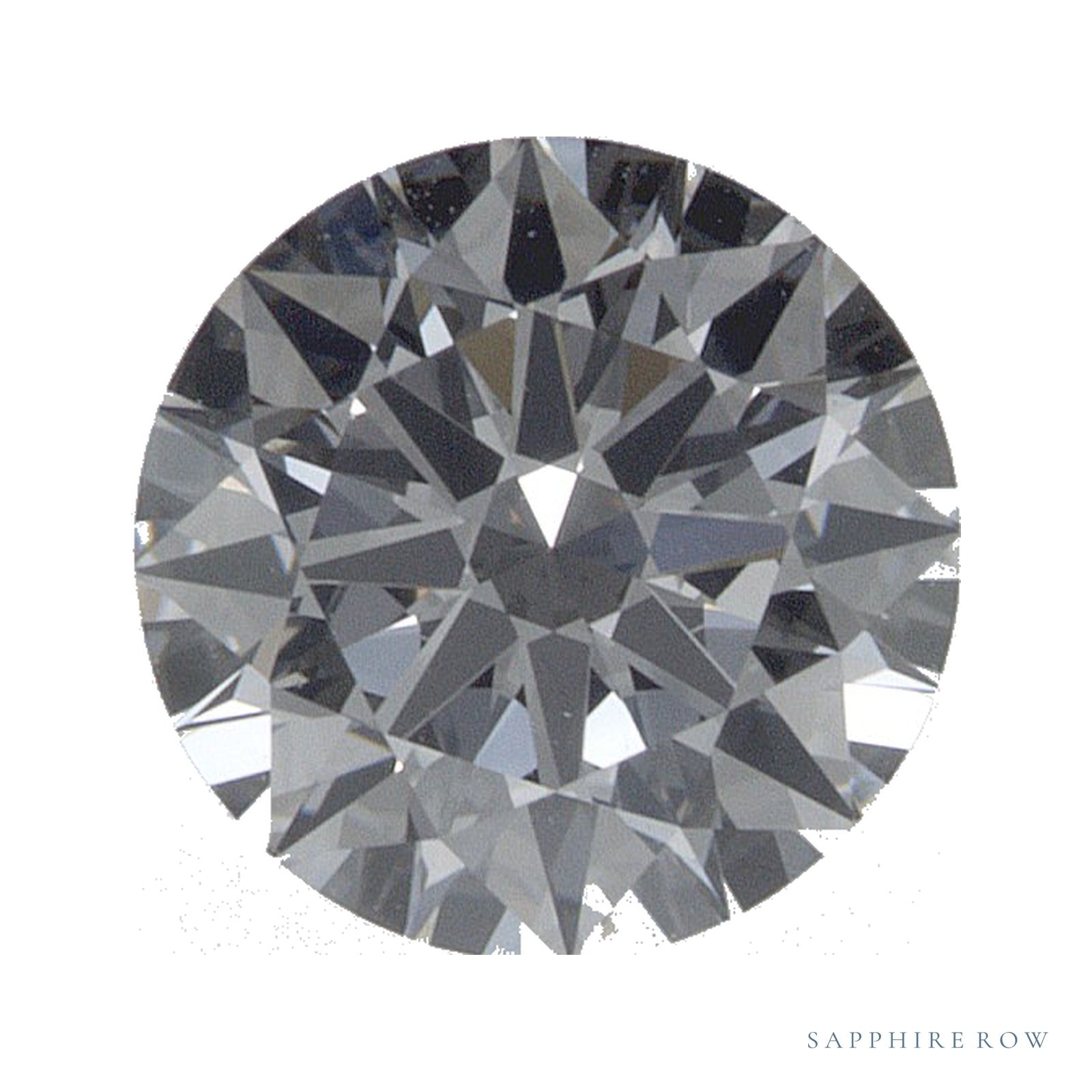 0.86 ct lab-grown diamond, round cut | Sapphire Row · cut4