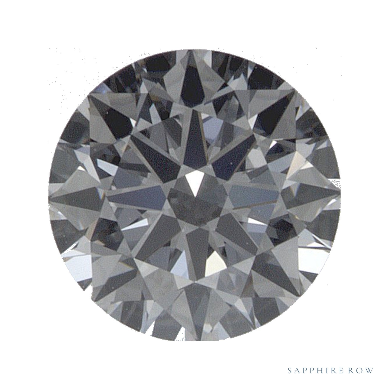 0.86 ct lab-grown diamond, round cut | Sapphire Row · cut4