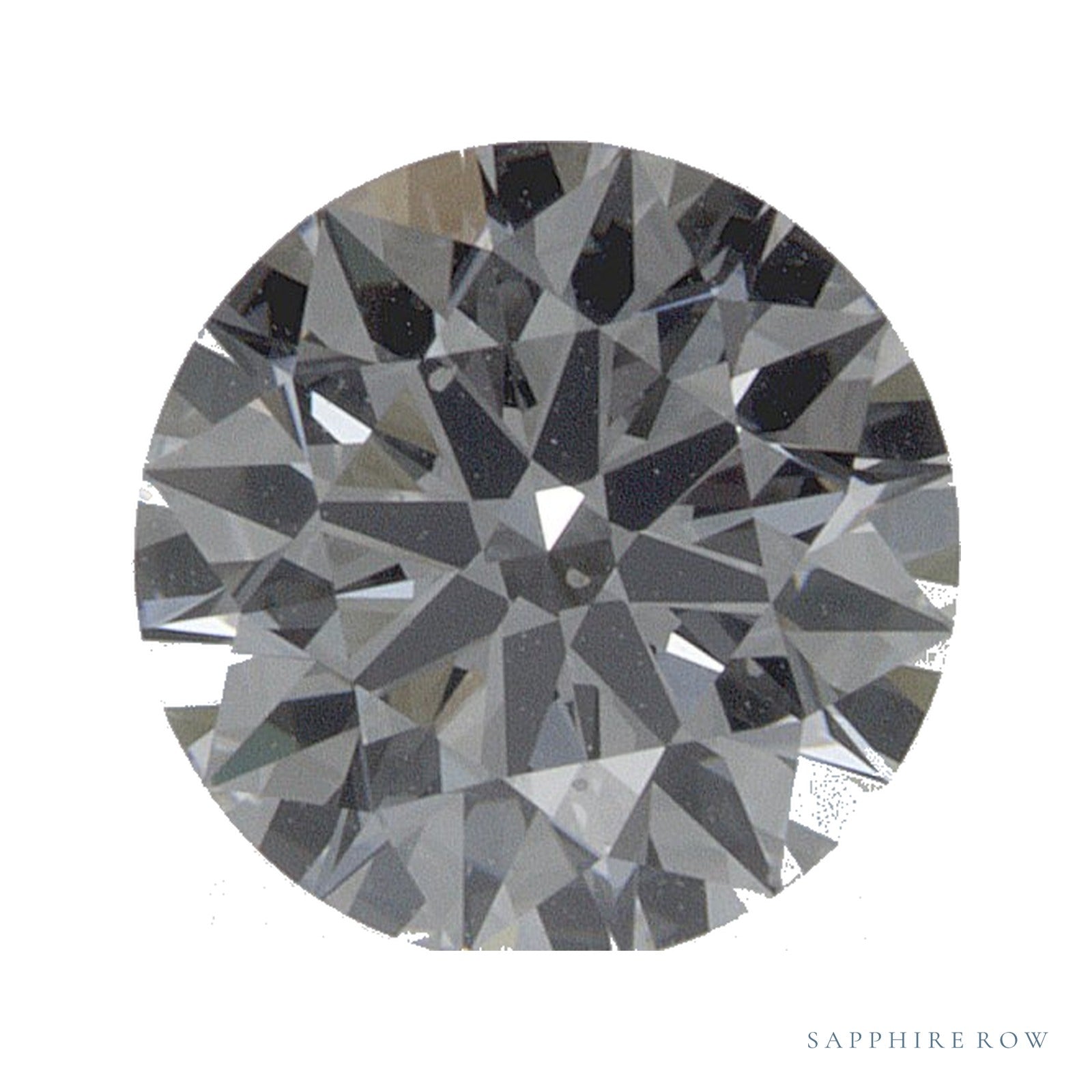 0.86 ct lab-grown diamond, round cut | Sapphire Row · cut4