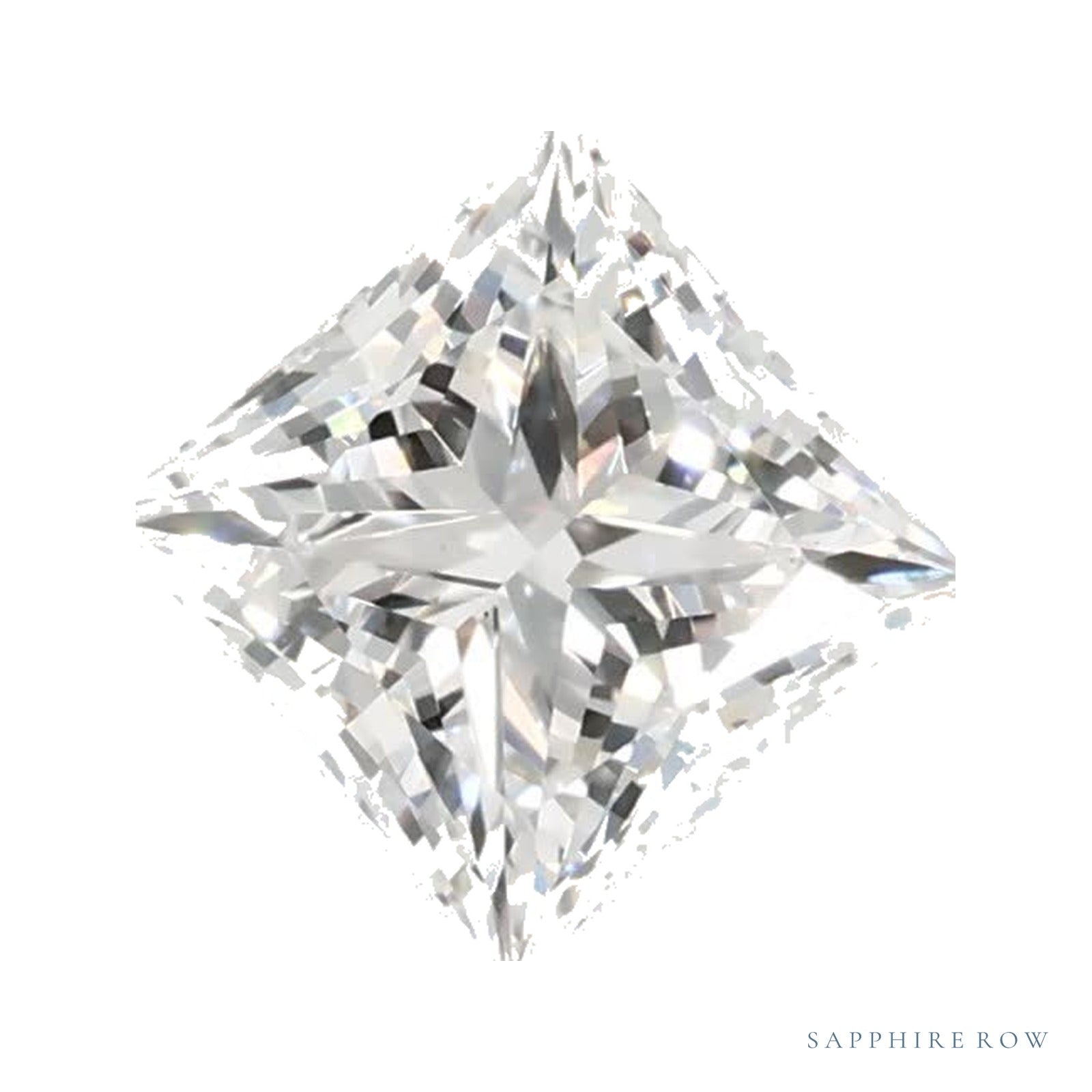0.85 ct lab-grown diamond, square cut | Sapphire Row · cut4