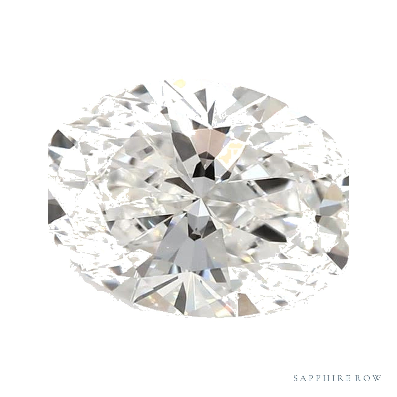 0.85 ct lab-grown diamond, oval cut | Sapphire Row · cut4