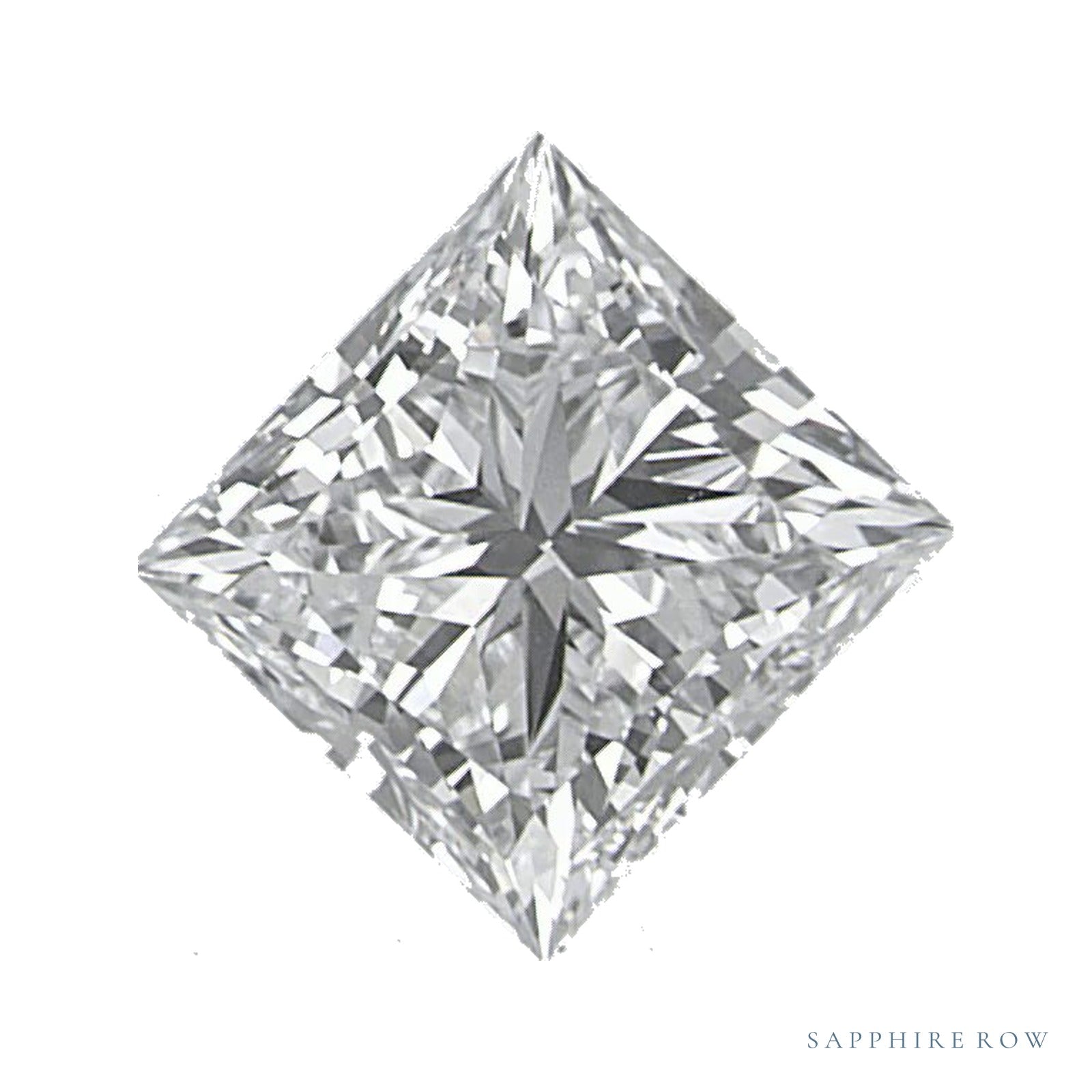 0.85 ct lab-grown diamond, square cut | Sapphire Row · cut4