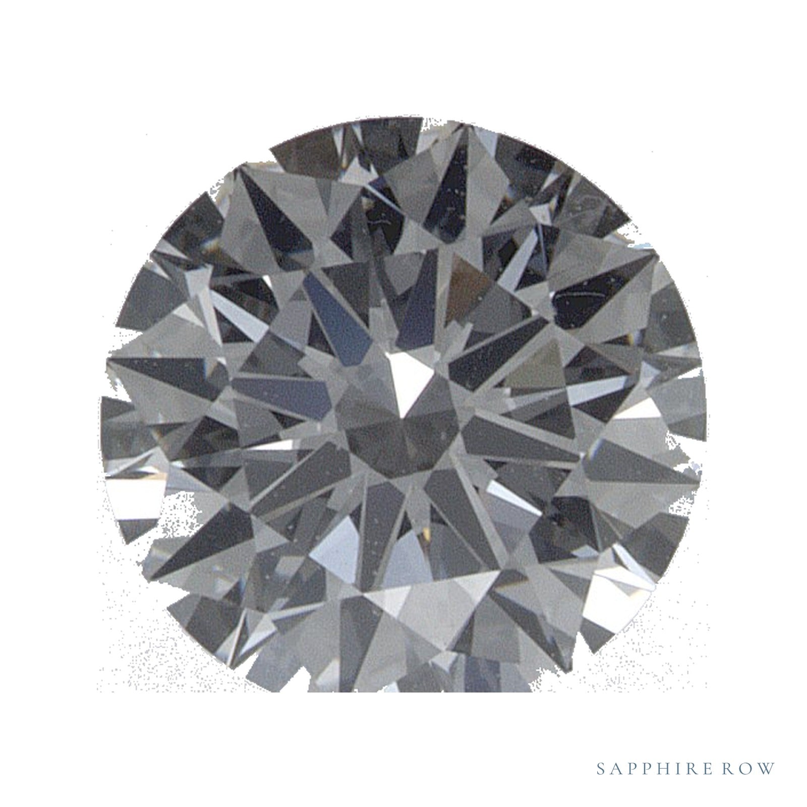 0.85 ct lab-grown diamond, round cut | Sapphire Row · cut4
