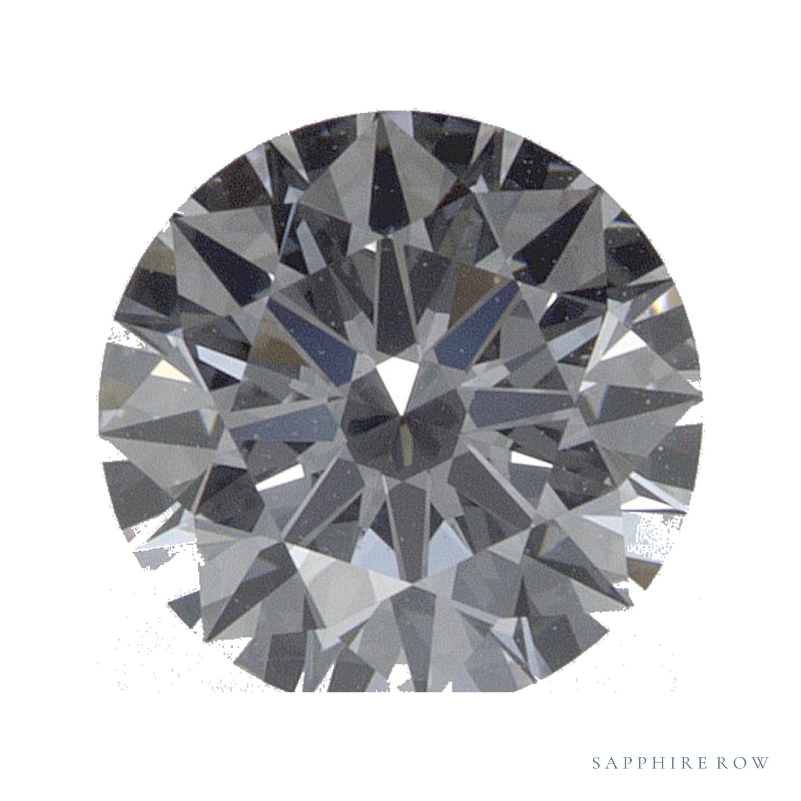 0.85 ct lab-grown diamond, round cut | Sapphire Row · cut4