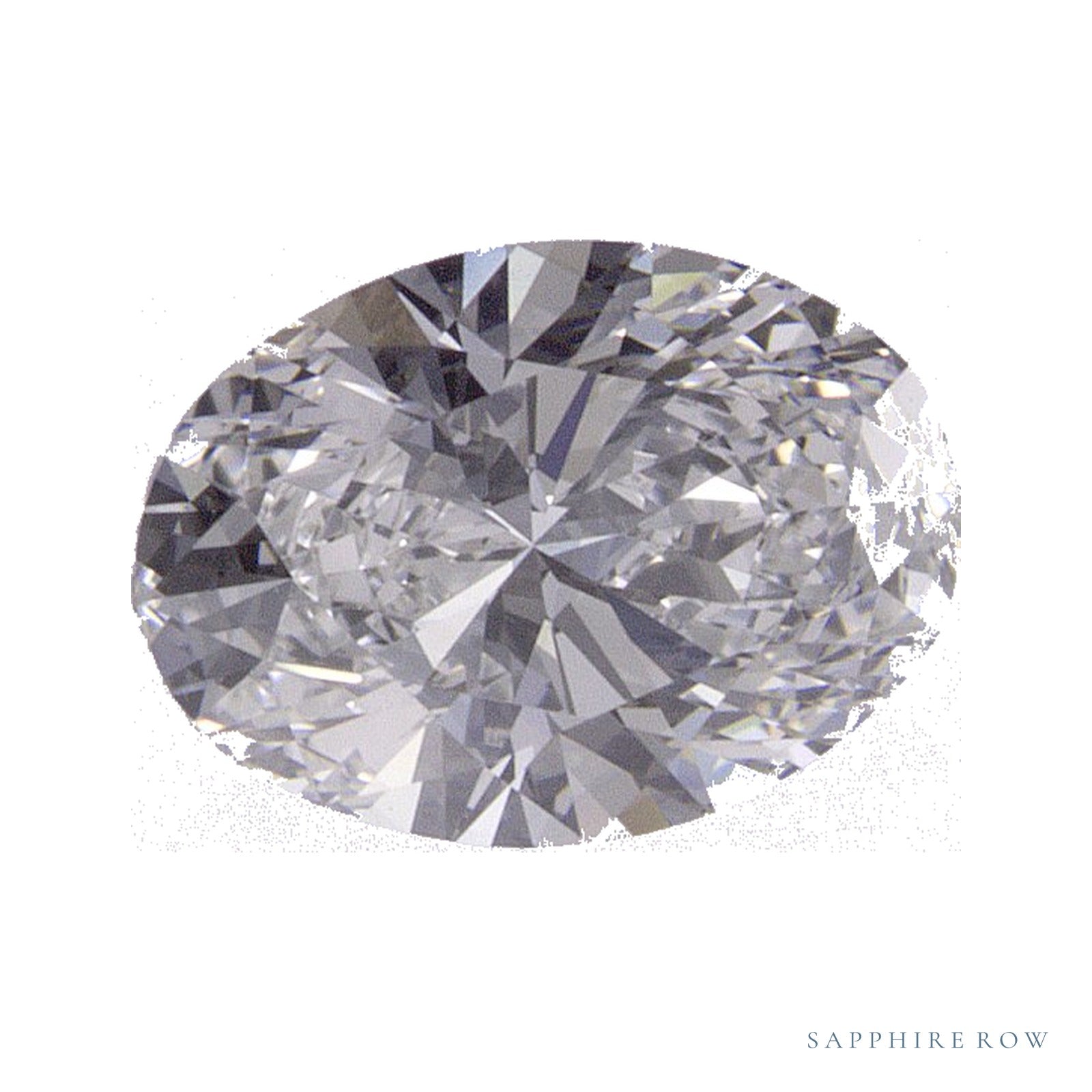 0.85 ct lab-grown diamond, oval cut | Sapphire Row · cut4
