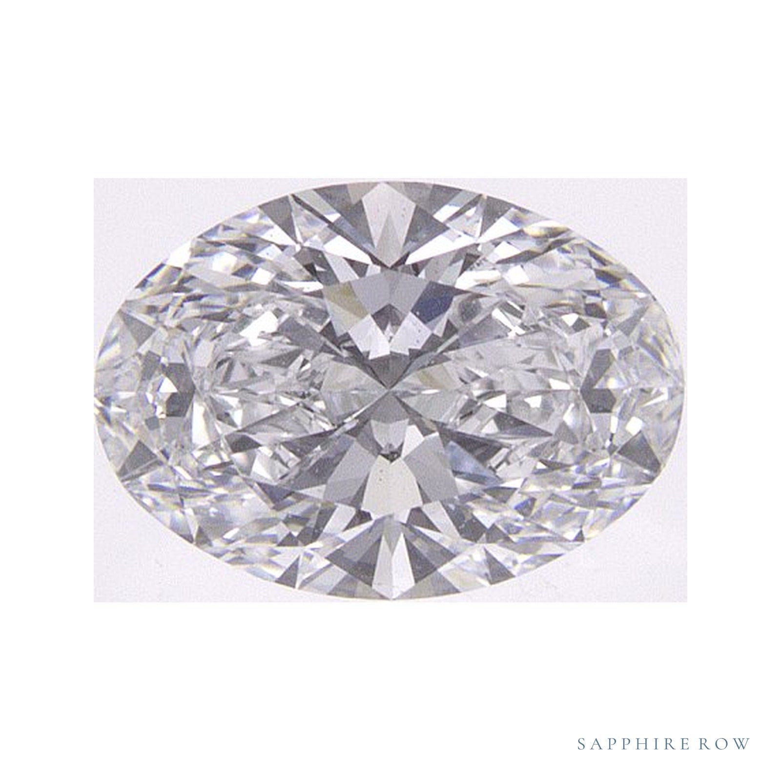 0.85 ct lab-grown diamond, oval cut | Sapphire Row · cut4